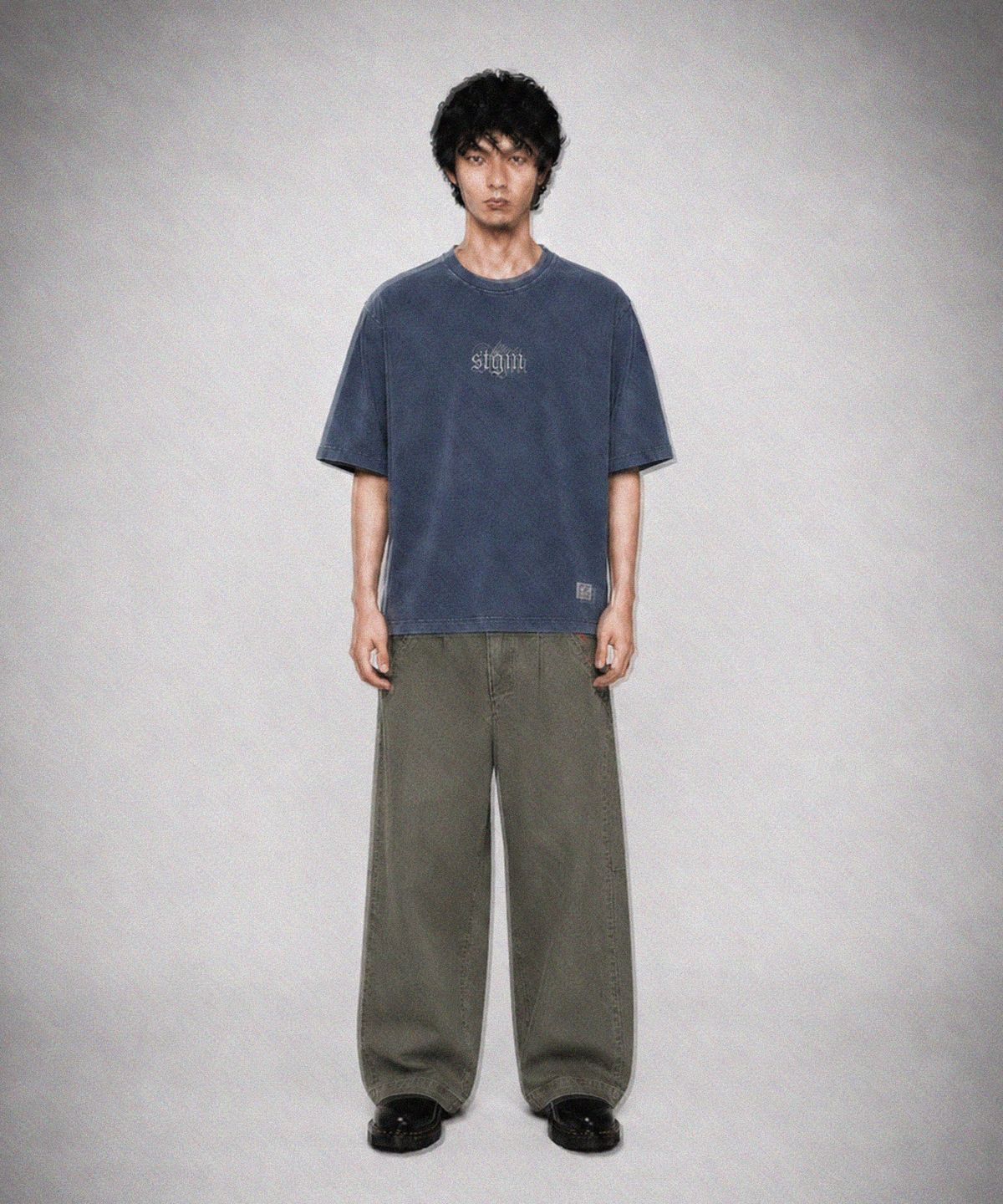 스티그마(STIGMA) ML PIGMENT T-SHIRTS NAVY