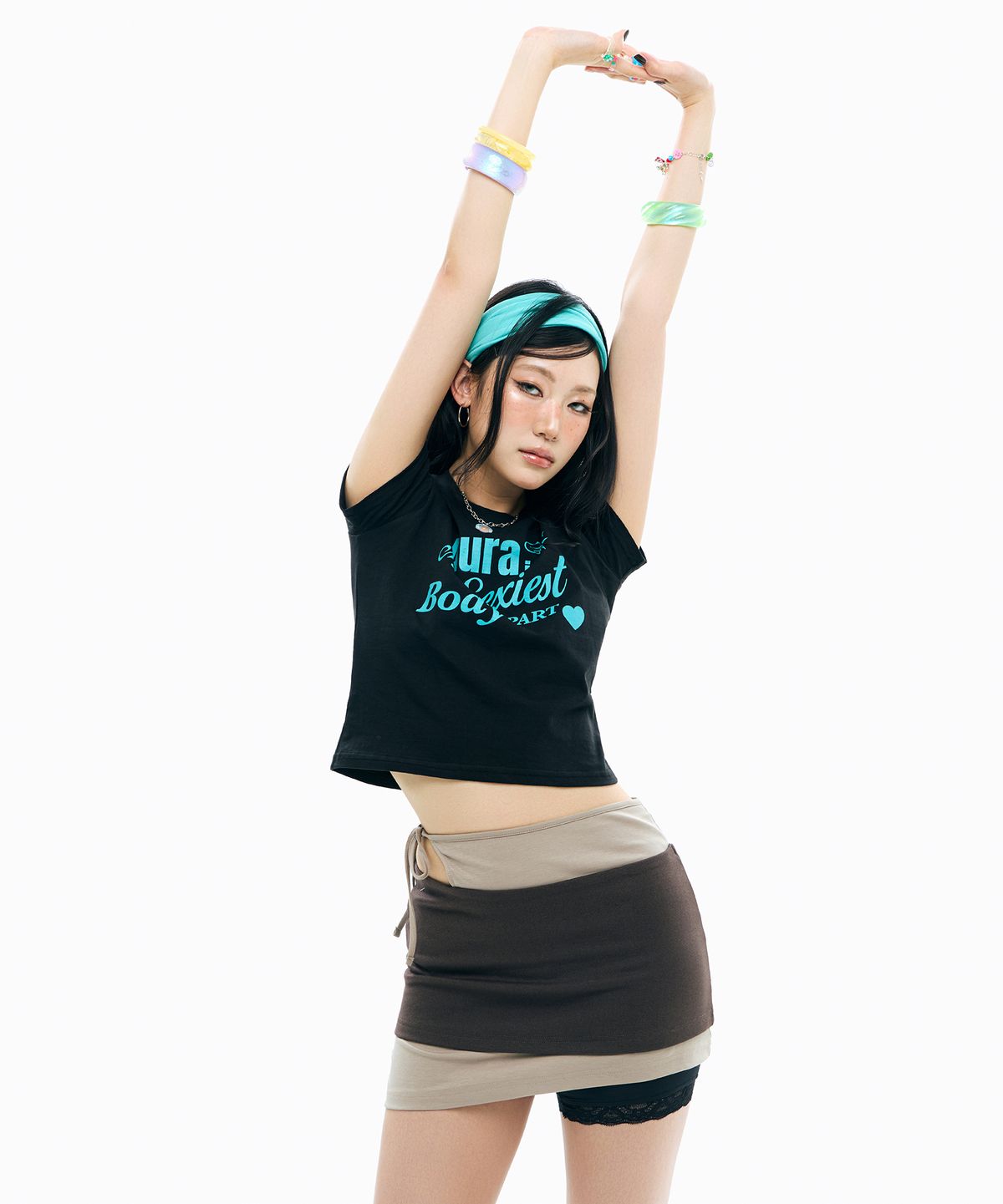 슬리시스(SLYISIS) Aura 1/2 Sleeve Tee (Jade Black)