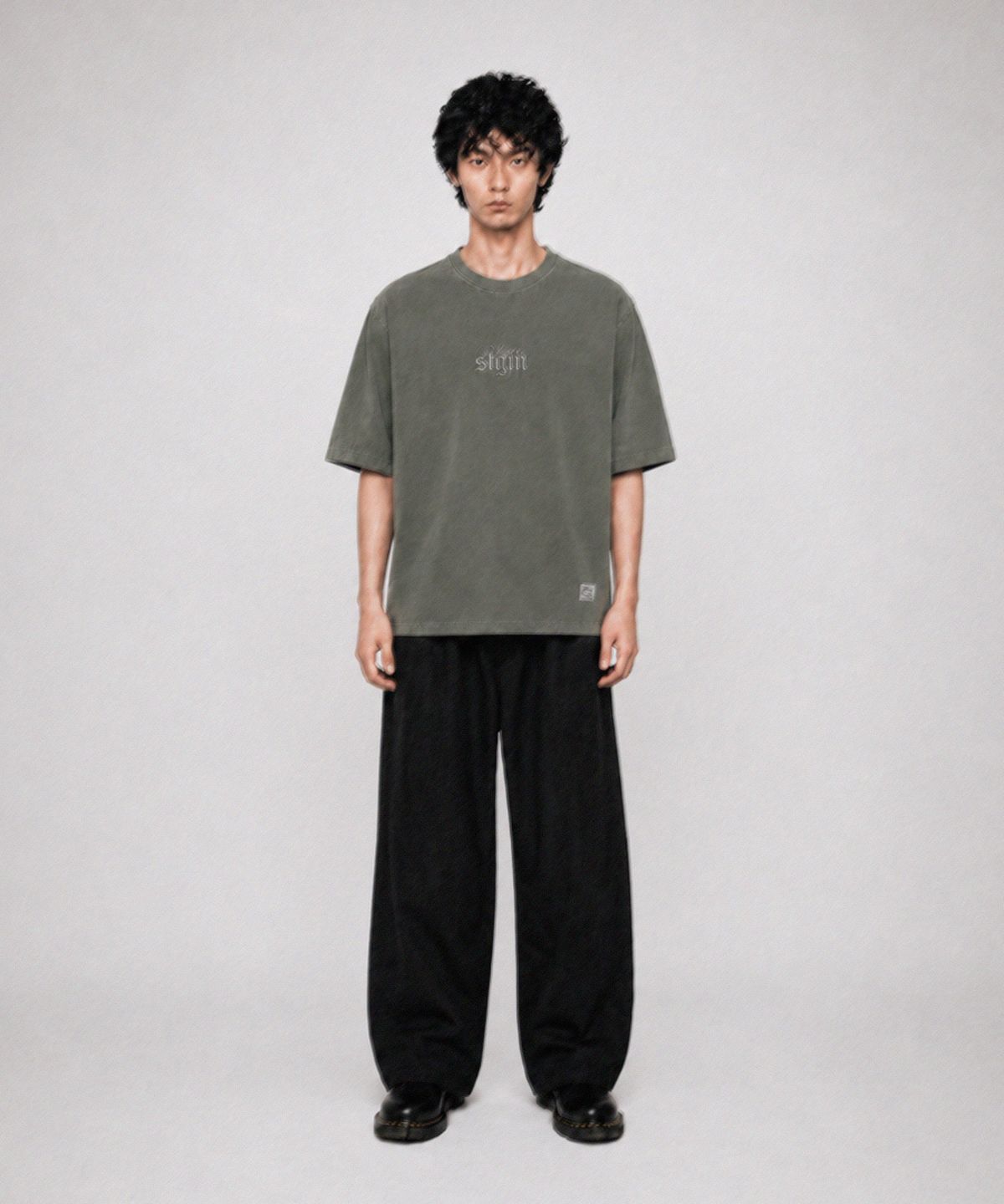스티그마(STIGMA) ML PIGMENT T-SHIRTS KHAKI