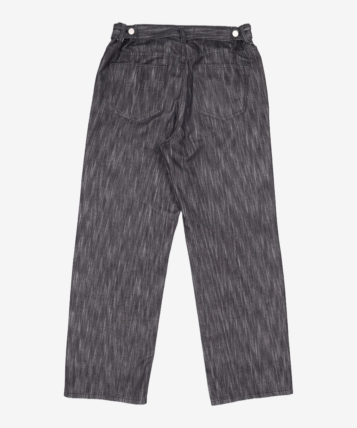 86로드(86ROAD) [UNISEX]FLEXIBLE WAIST RAW BLACK PANTS / SEMI WIDE 34