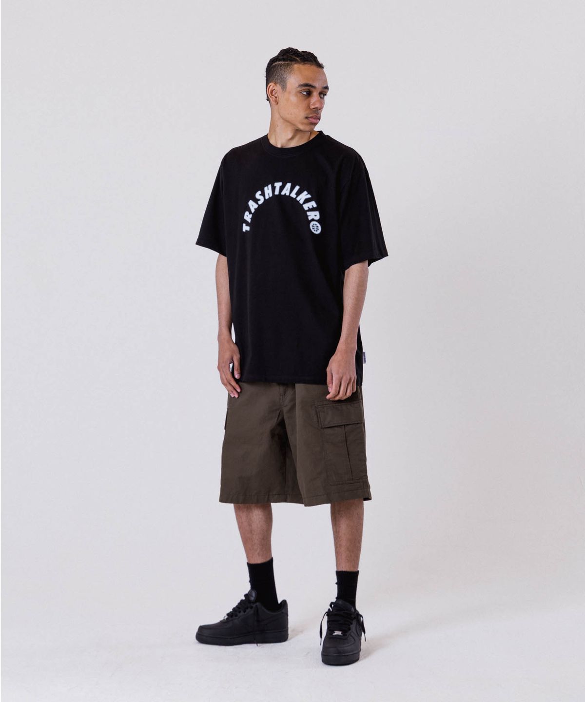 올데이훕스(ALL DAY HOOPS) 트래시 토커 오버핏 반팔 티셔츠 블랙