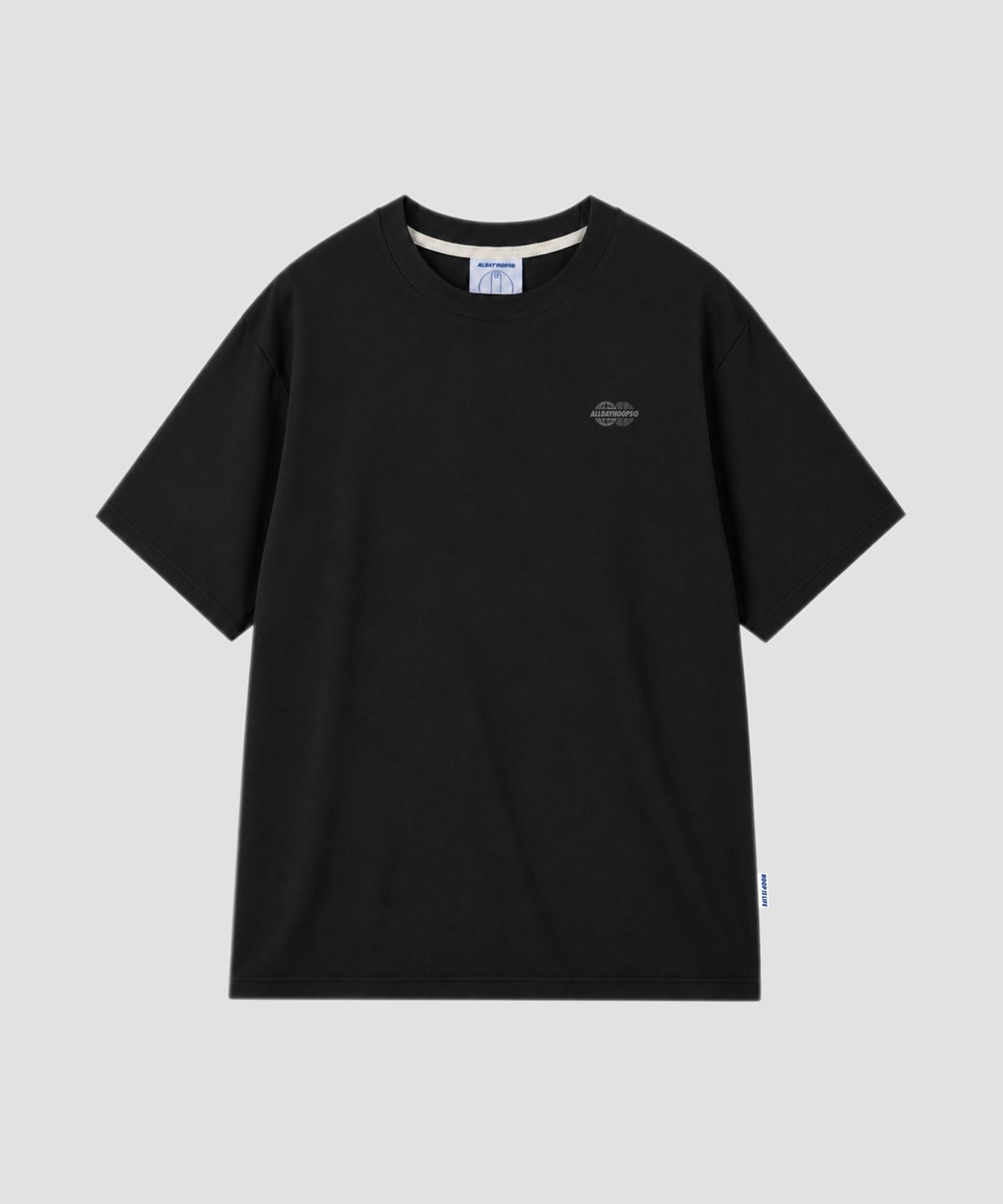 올데이훕스(ALL DAY HOOPS) ADH 월드와이드 오버핏 반팔 티셔츠 블랙