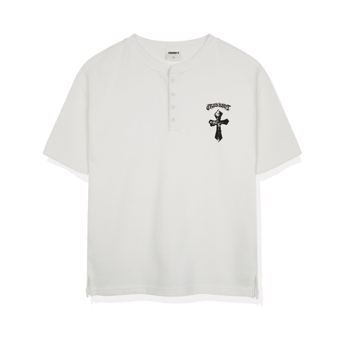 크로스닷(CROSSDOT) 세인트 와플 헨리넥 반팔 티셔츠 3 Color [CRSR_0002]