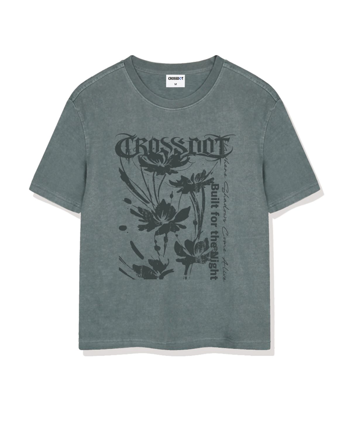 크로스닷(CROSSDOT) 다크가든 피그먼트 다잉 반팔 티셔츠 5 Color [CRSF_0002]