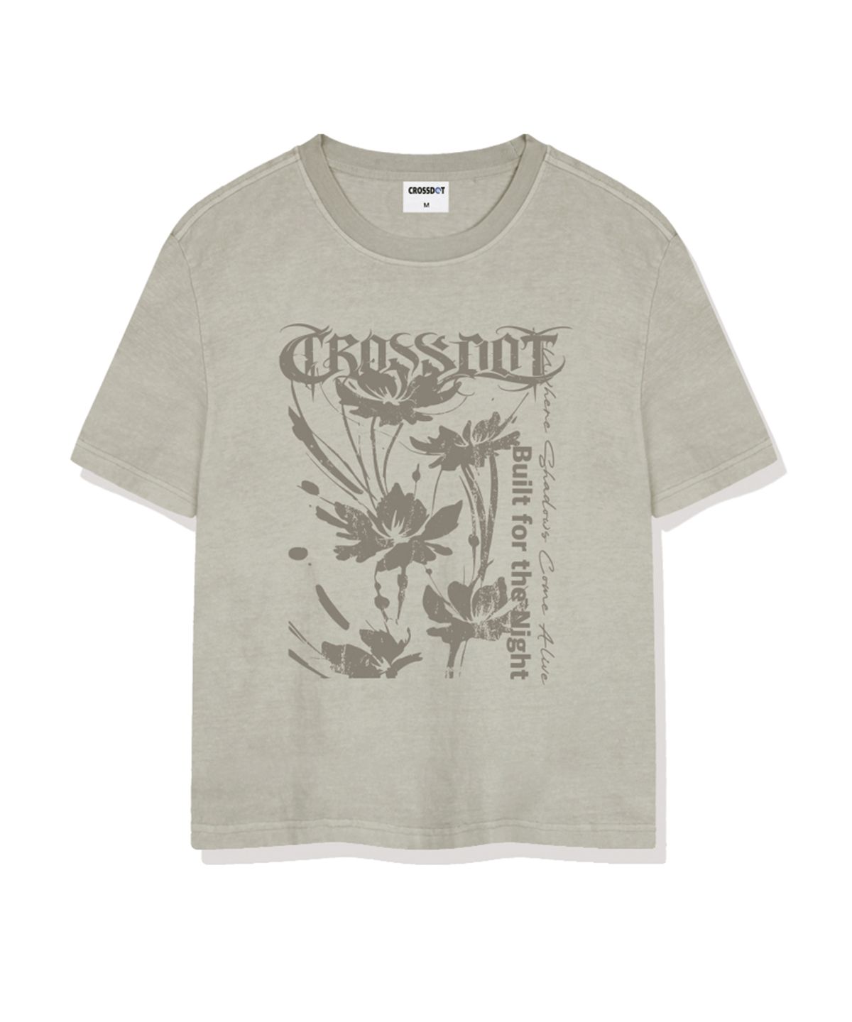 크로스닷(CROSSDOT) 다크가든 피그먼트 다잉 반팔 티셔츠 5 Color [CRSF_0002]