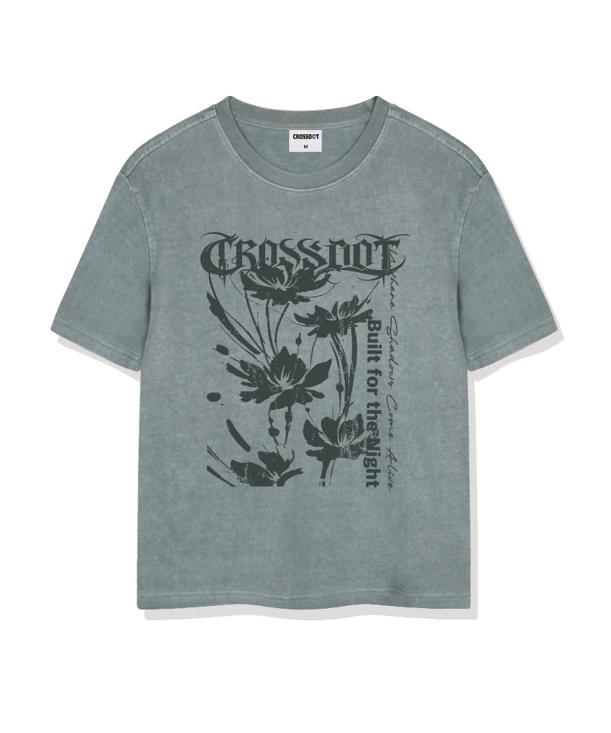 크로스닷(CROSSDOT) 다크가든 피그먼트 다잉 반팔 티셔츠 5 Color [CRSF_0002]