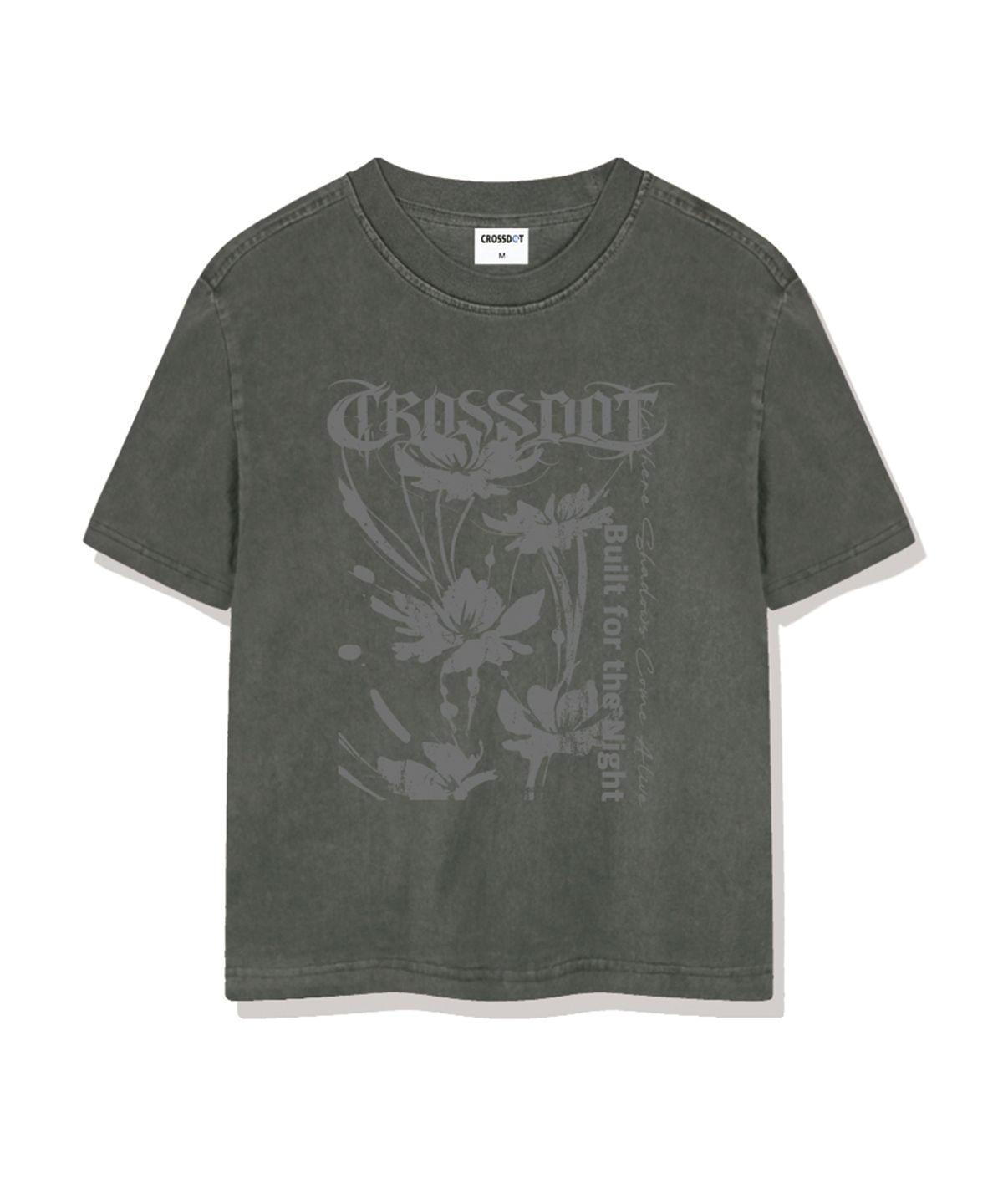 크로스닷(CROSSDOT) 다크가든 피그먼트 다잉 반팔 티셔츠 5 Color [CRSF_0002]