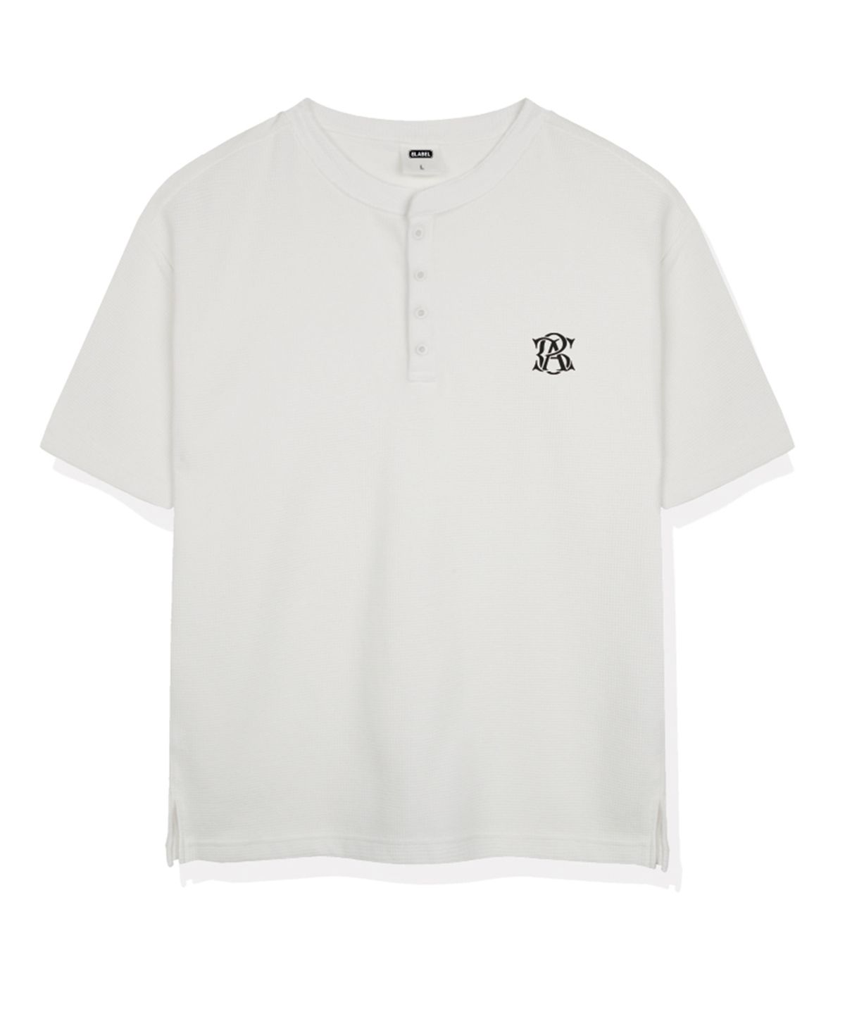 베이직라벨(BASIC LABEL) Mont Waffle Henley Neck Short-Sleeve T-shirt 3 Color [BLSR_0002]