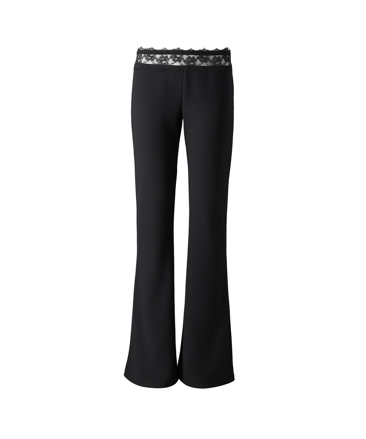린하린(LYNHALYN) Lace Low Waist Semi Bootcut Pants