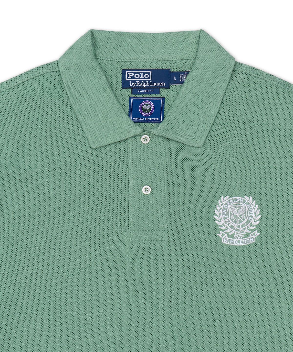 폴로 랄프 로렌(POLO RALPH LAUREN) 윔블던 클래식핏 폴로 셔츠-그린