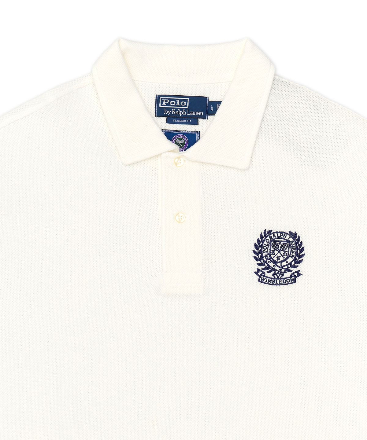 폴로 랄프 로렌(POLO RALPH LAUREN) 윔블던 클래식핏 폴로 셔츠-화이트