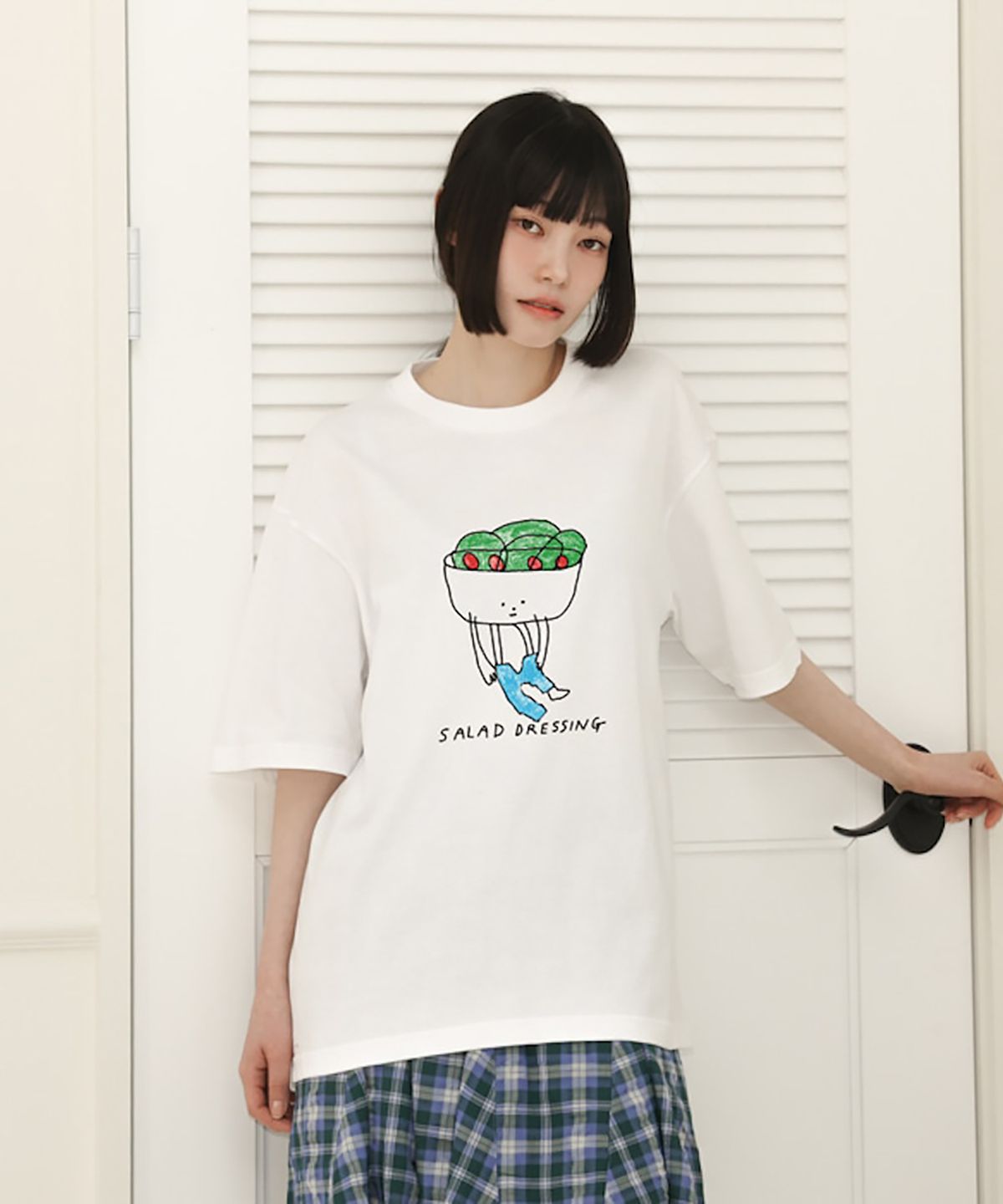 뚜누(TOUNOU) 베이글 테라피 작가, Salad dressing 반소매 티셔츠