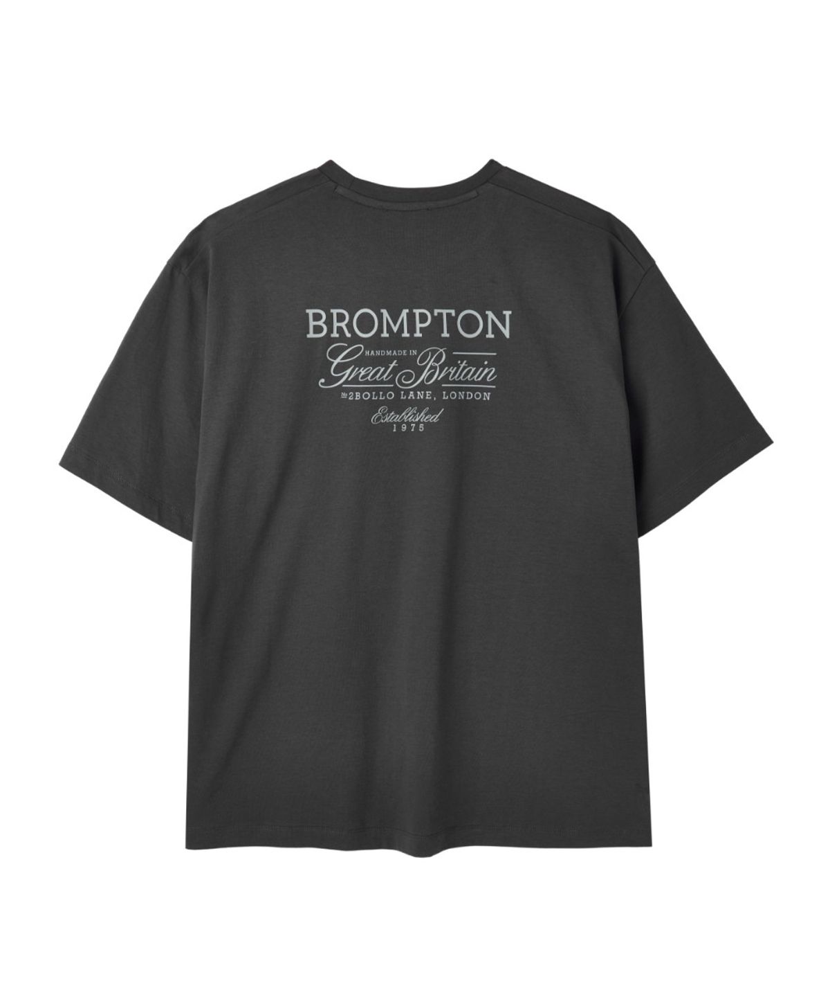 브롬톤 런던(BROMPTON LONDON) BROMPTON LETTERING HALF SLEEVE T-SHIRT - C/GREY (P262UTS151)
