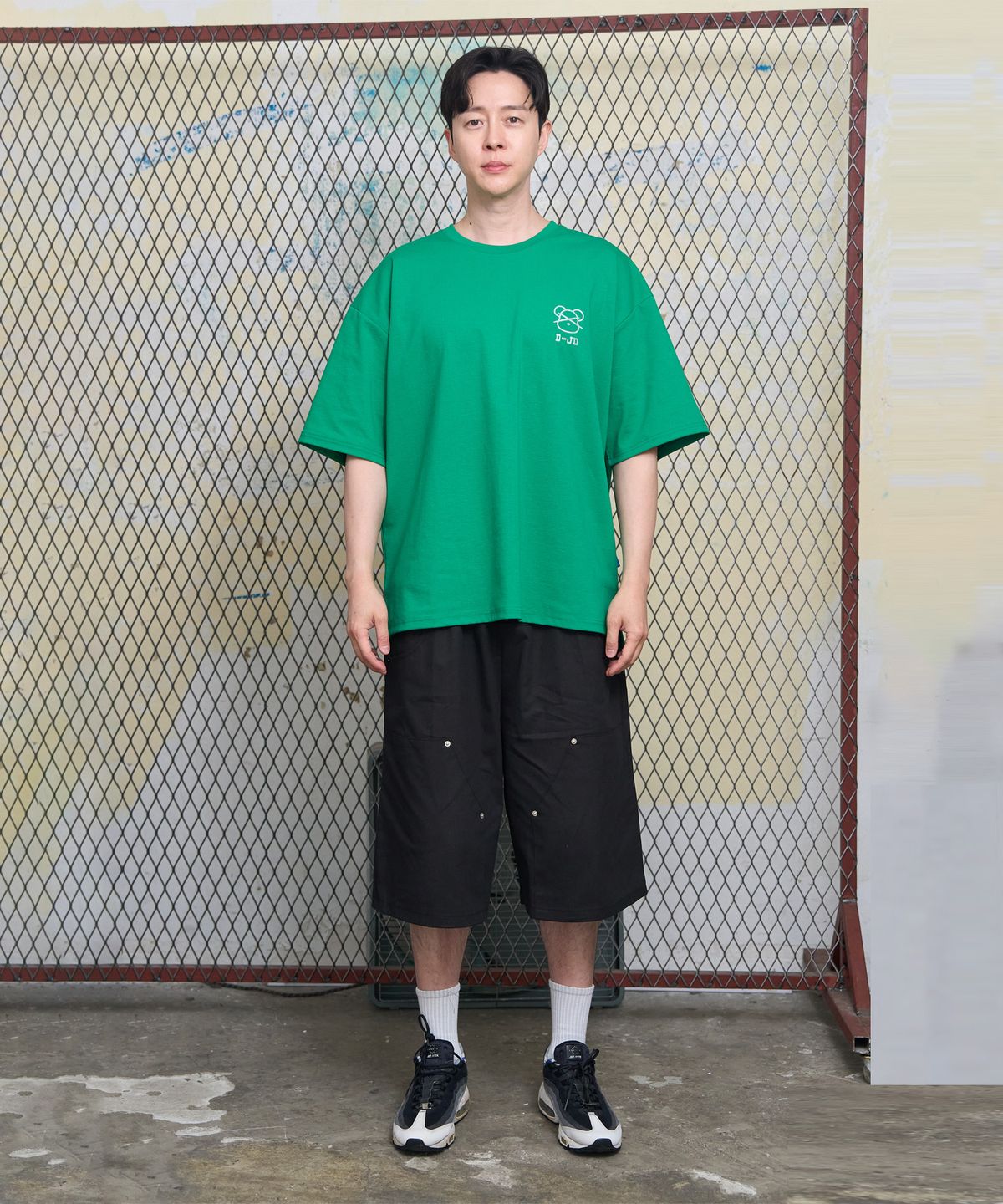 더블제이디(DOUBLE JD) 트윌 하프 버뮤다 팬츠