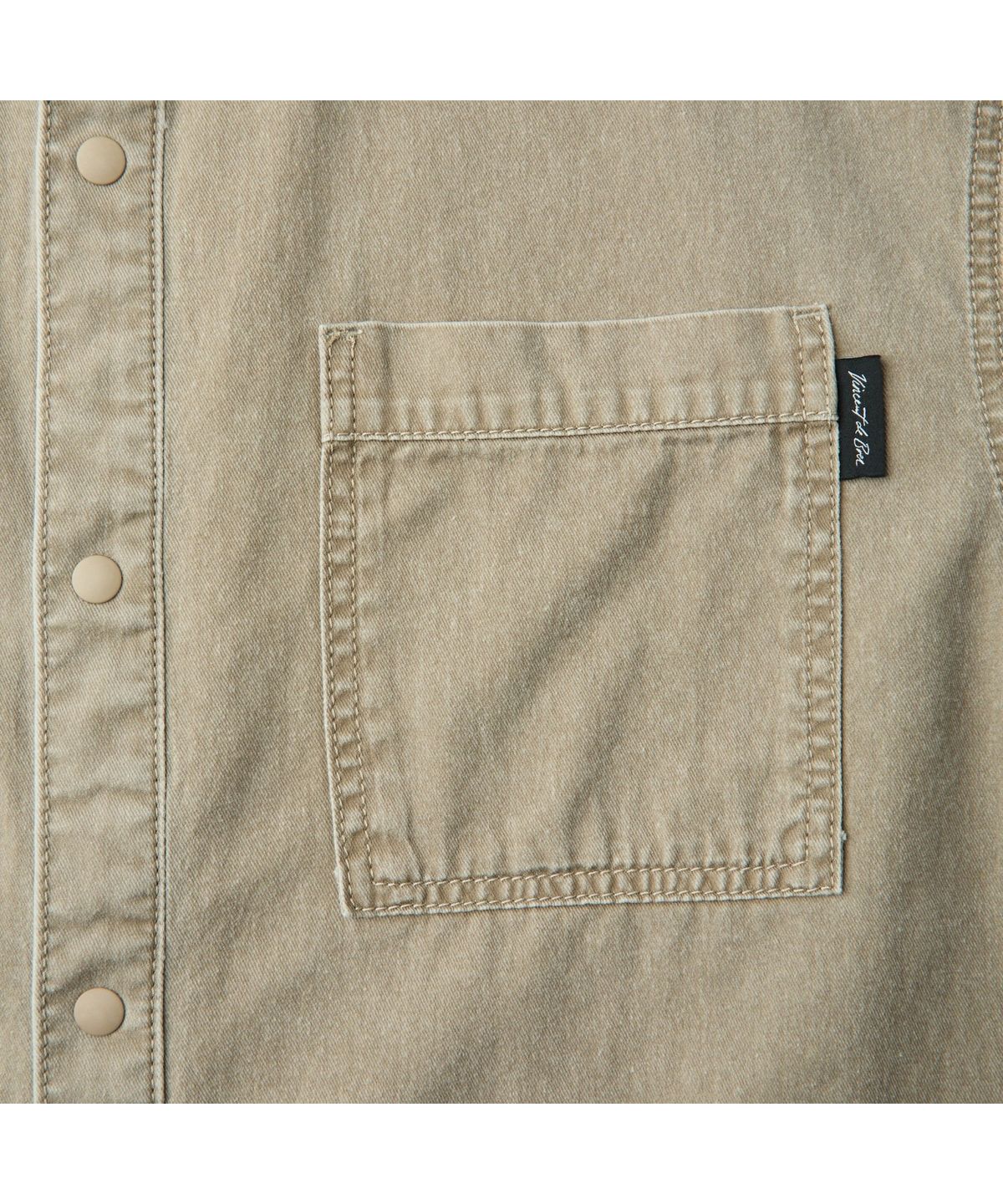 커스텀멜로우(CUSTOMELLOW) [Vincent] Beige Cotton Dyed Half Shirt CWSAM26491BEX