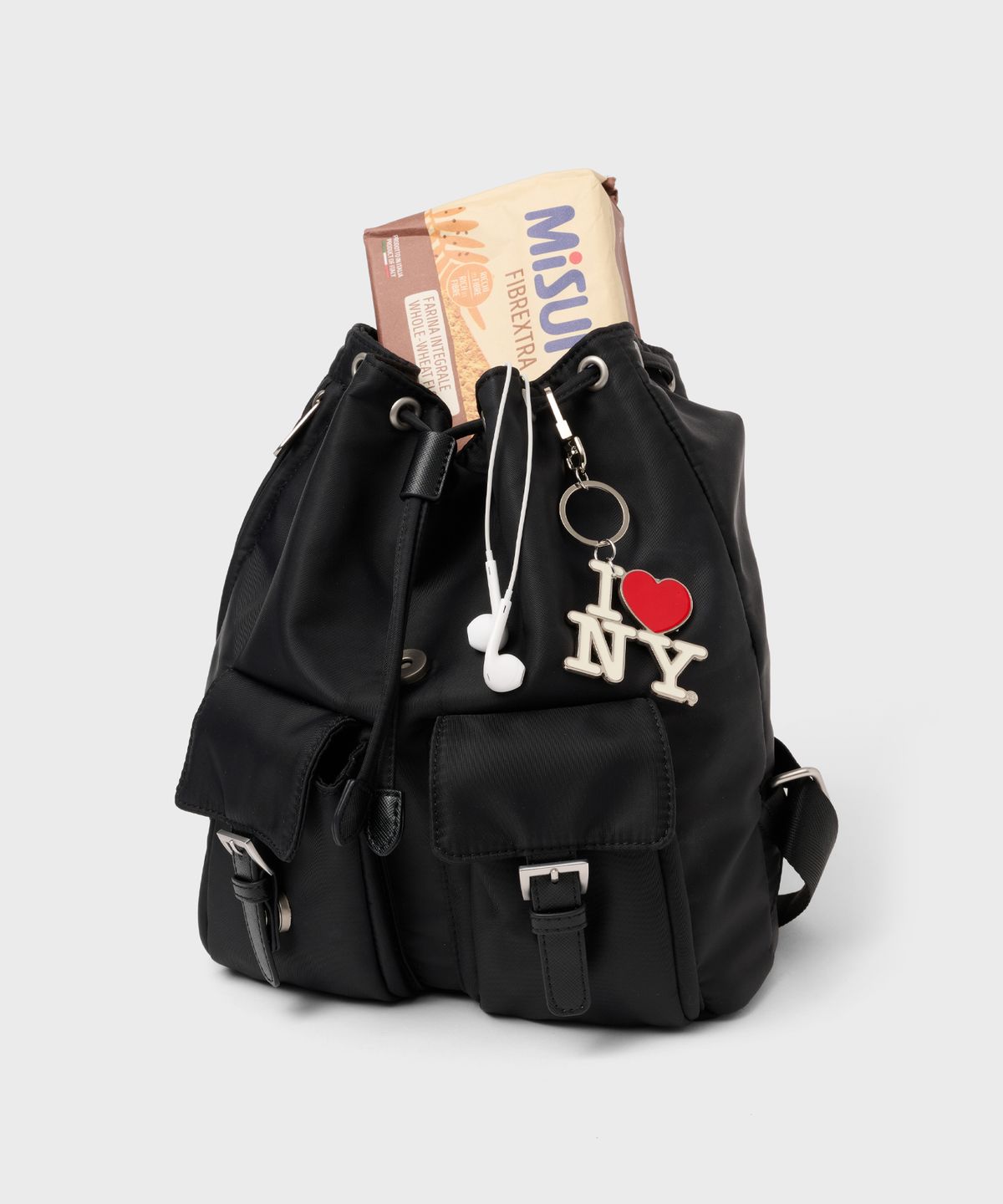 샐볼(SALBOL) SYMBOL NYLON MINI BACKPACK [BLACK]