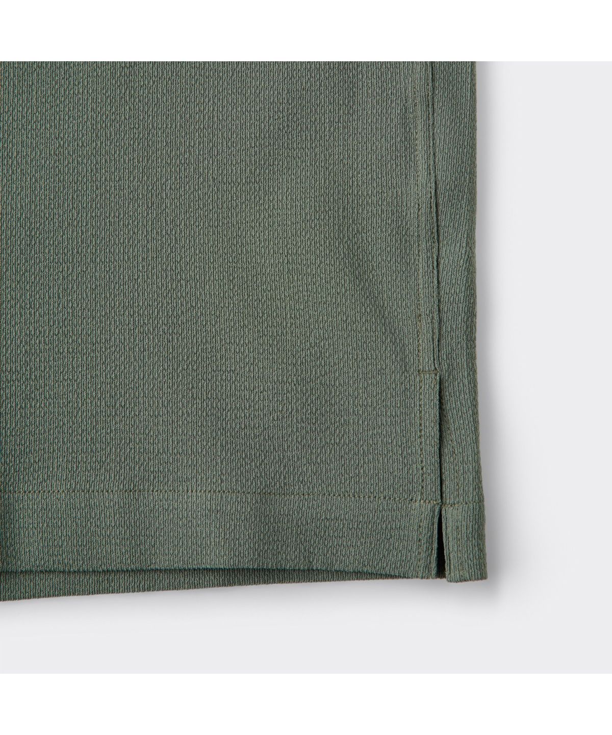 커스텀멜로우(CUSTOMELLOW) [Essentials] Khaki Regular Fit Half Shirt C9SAM26311KHX