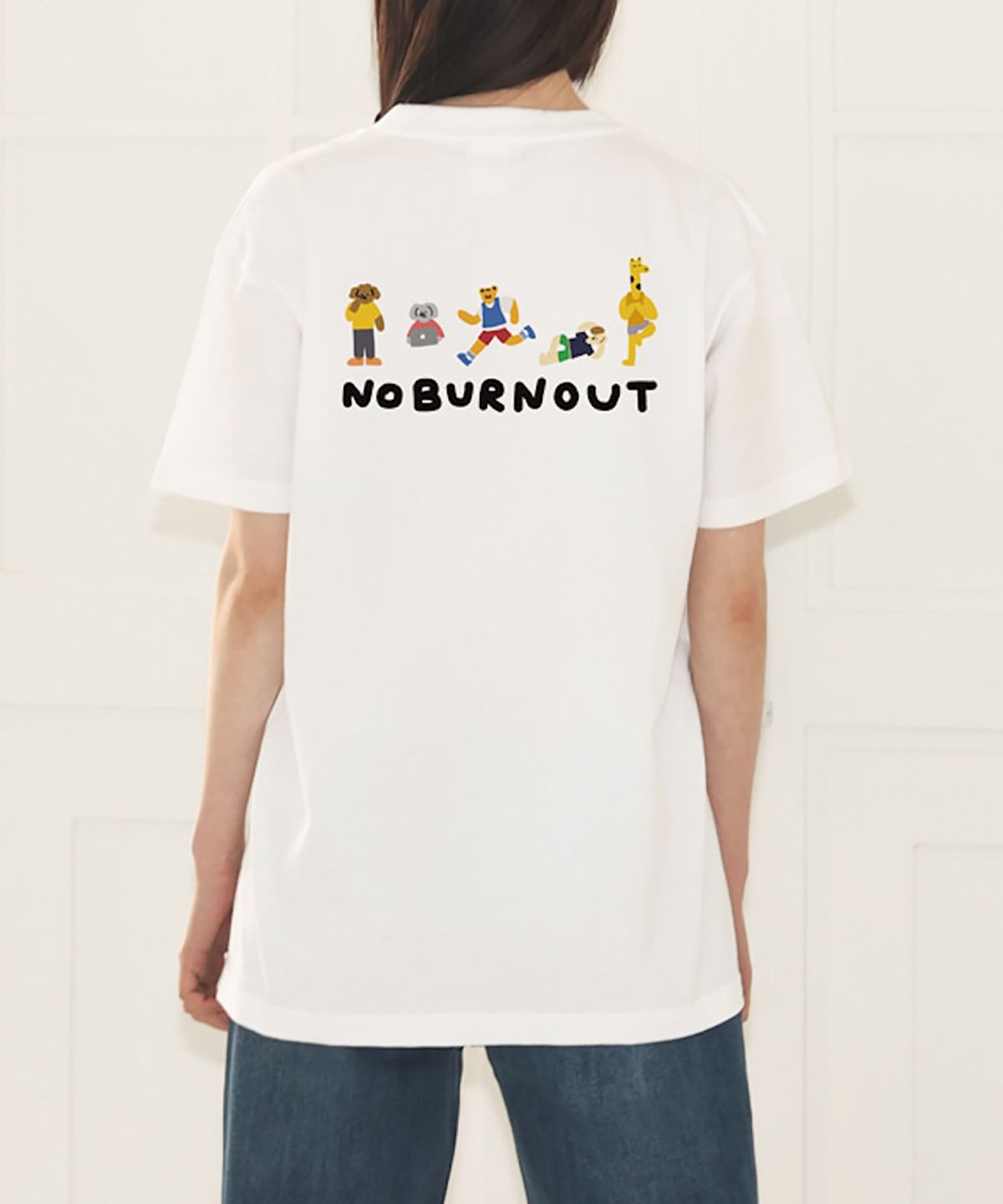 뚜누(TOUNOU) 치타미티 작가, 러닝훈련생 친구들 반소매 티셔츠