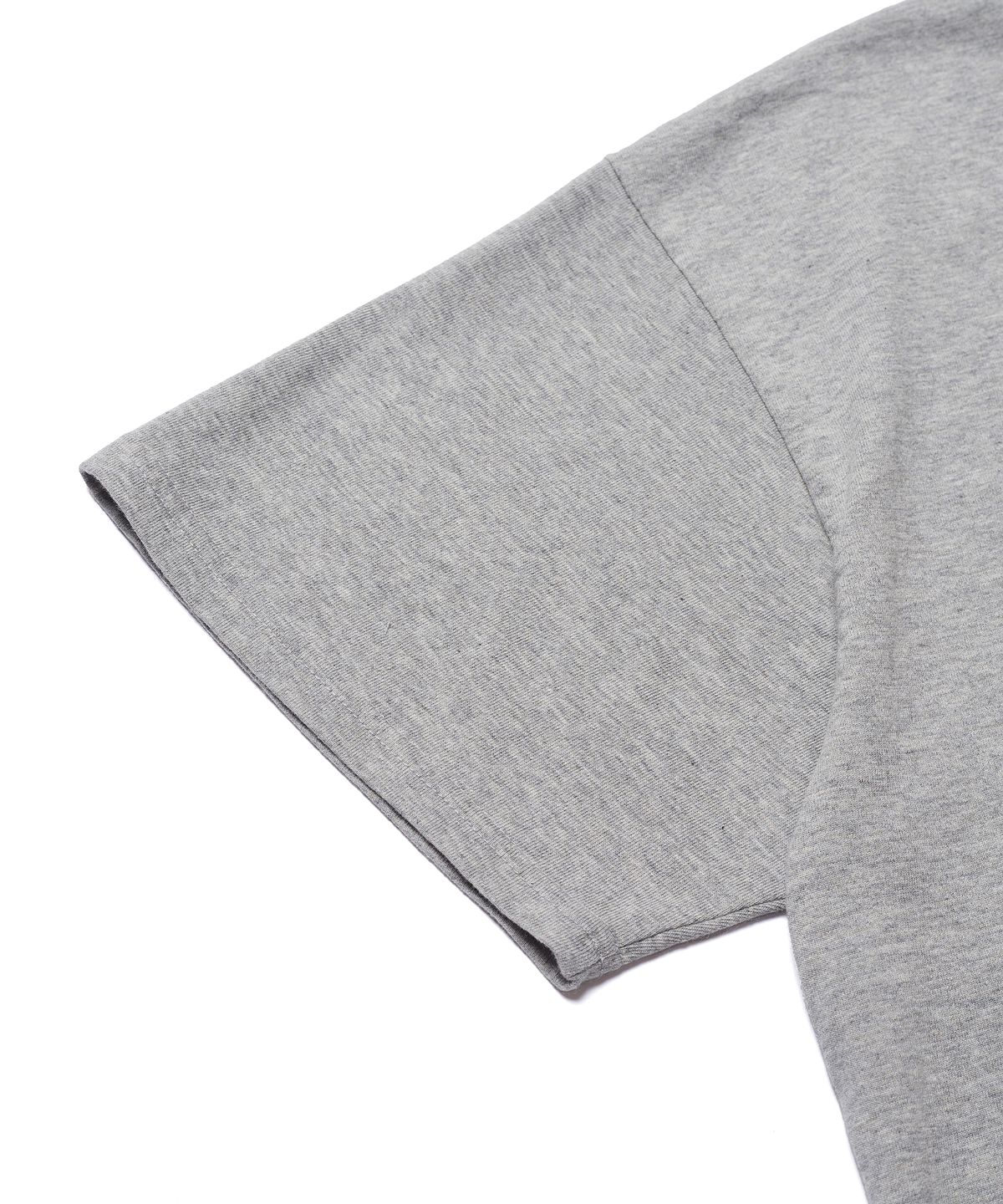 에스파이(ESFAI) [MOSAWON X ESFAI] CUT-OFF ROUND NECK T-SHIRT (MELANGE GREY)