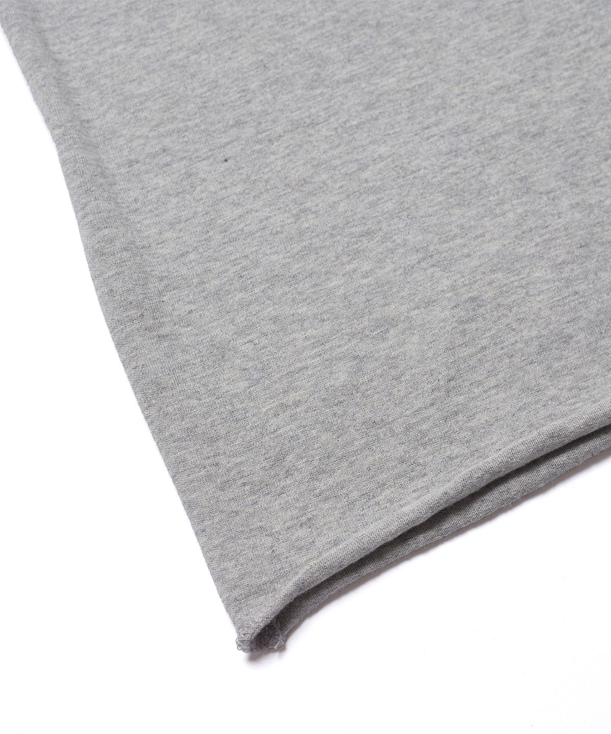 에스파이(ESFAI) [MOSAWON X ESFAI] CUT-OFF ROUND NECK T-SHIRT (MELANGE GREY)