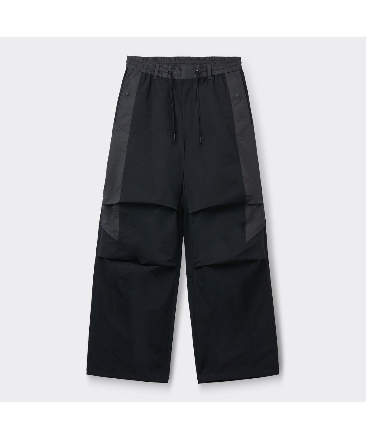 커스텀멜로우(CUSTOMELLOW) Black Incision Parachute Pants CWPAM26352BKX