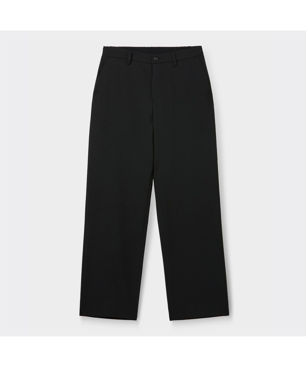 커스텀멜로우(CUSTOMELLOW) Black Loose Fit Textured Pants CWPAM26321BKX