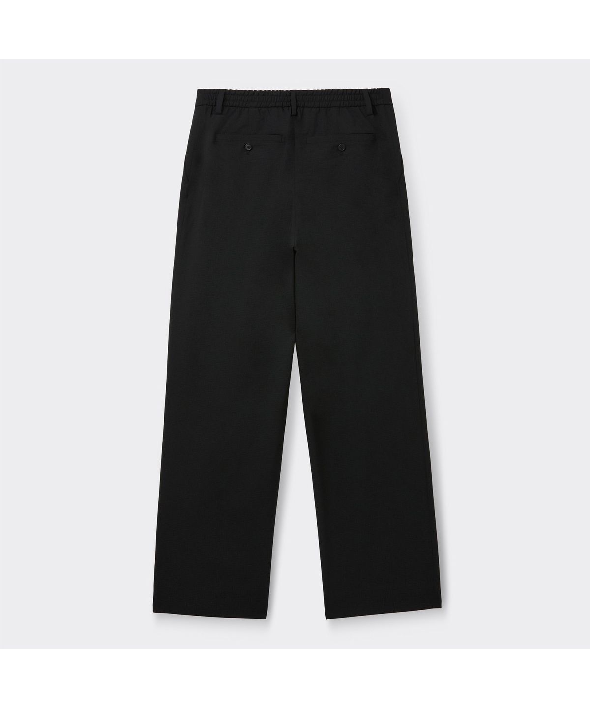커스텀멜로우(CUSTOMELLOW) Black Loose Fit Textured Pants CWPAM26321BKX