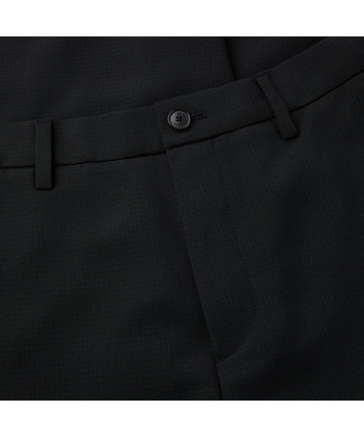 커스텀멜로우(CUSTOMELLOW) Black Loose Fit Textured Pants CWPAM26321BKX