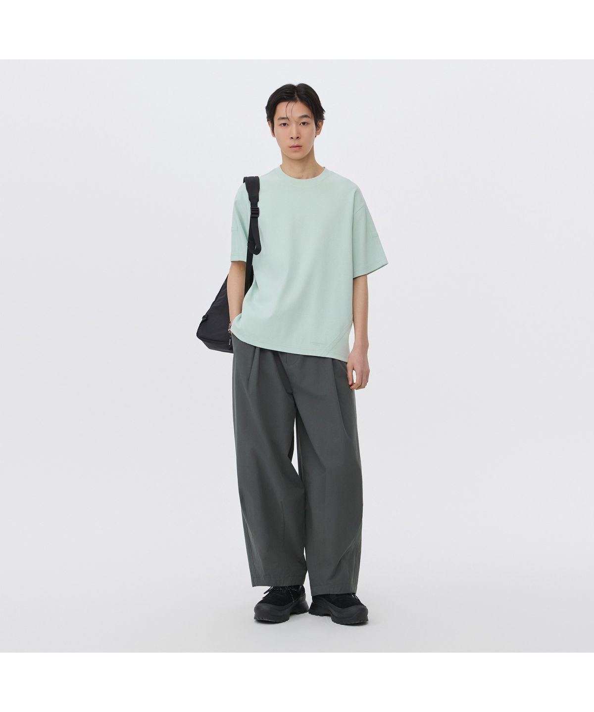커스텀멜로우(CUSTOMELLOW) Khaki Volume Cotton Pants CWPAM26343KHX