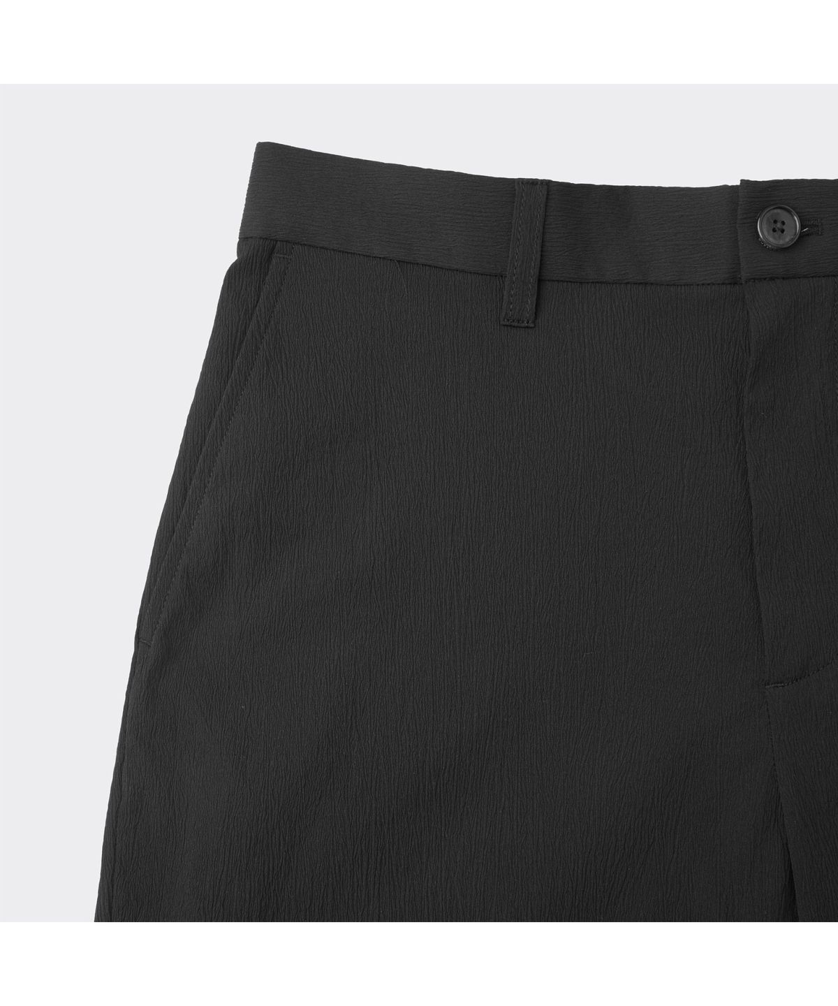 커스텀멜로우(CUSTOMELLOW) [Essentials] Black Loose Fit Pleats Setup Pants C9PAM26422BKX