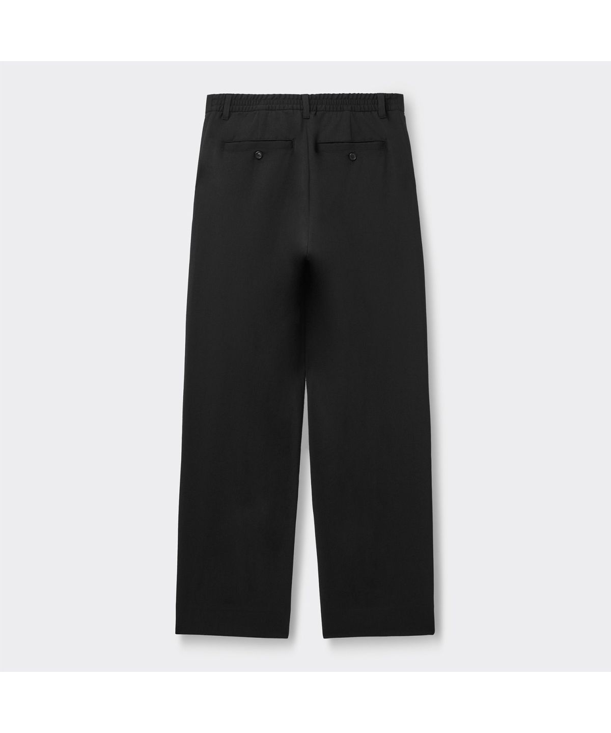커스텀멜로우(CUSTOMELLOW) [Essentials] Black Loose Fit Setup Pants C9PAM26421BKX