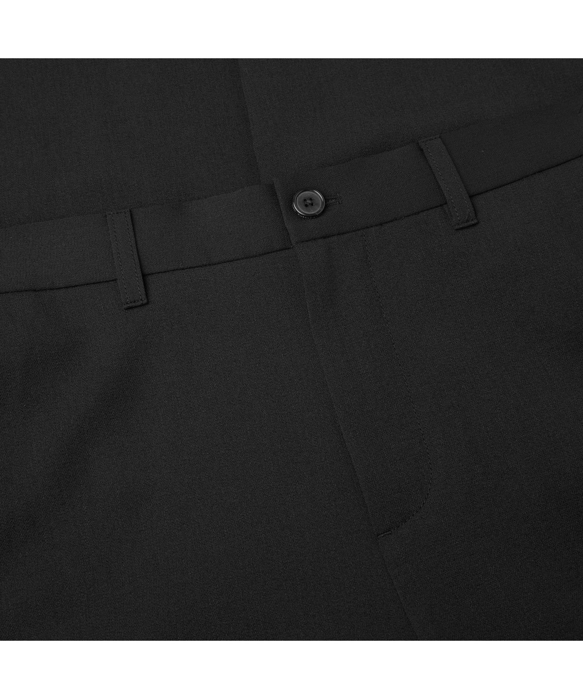 커스텀멜로우(CUSTOMELLOW) [Essentials] Black Loose Fit Setup Pants C9PAM26421BKX