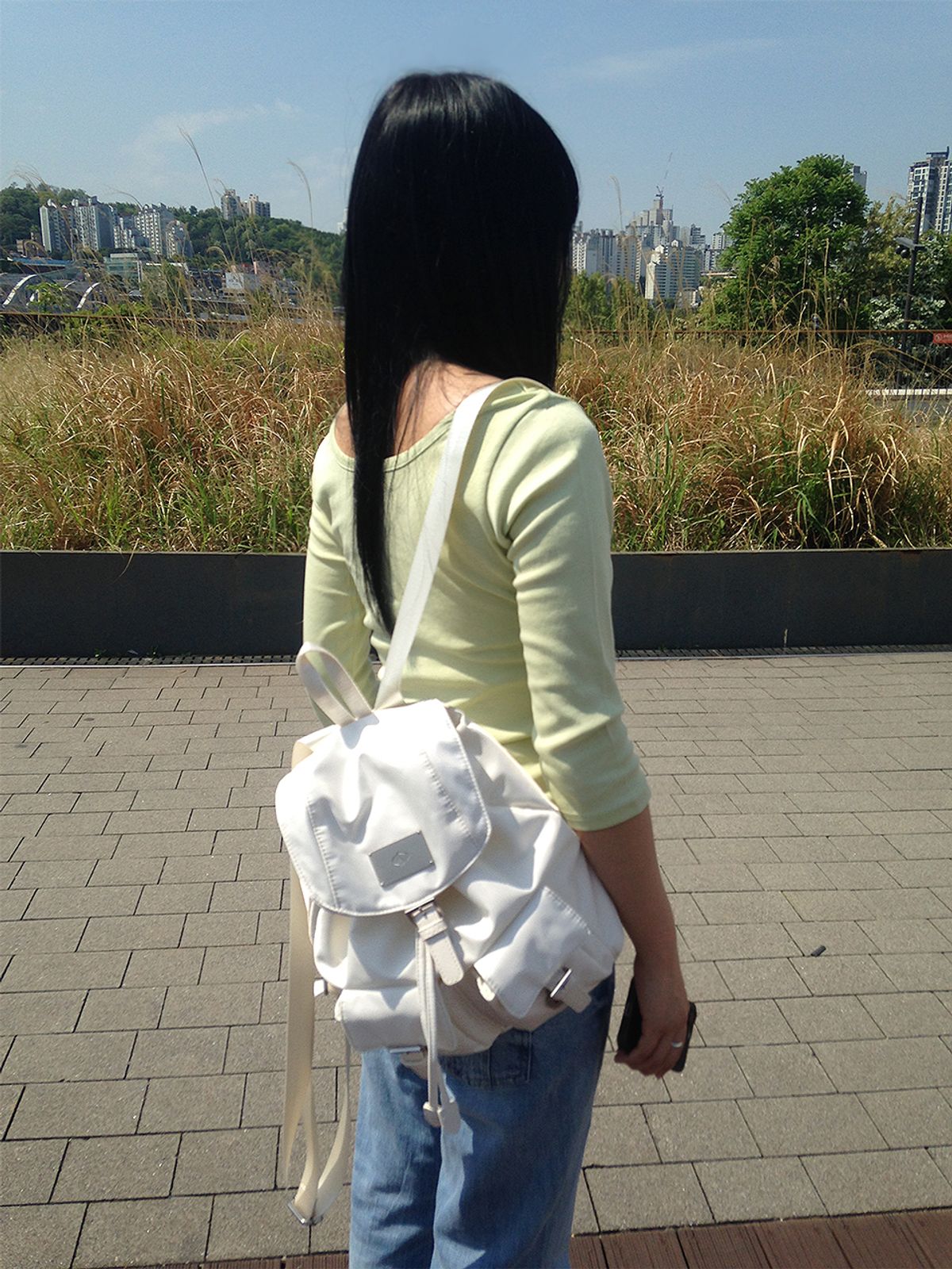 샐볼(SALBOL) SYMBOL NYLON MINI BACKPACK [IVORY]