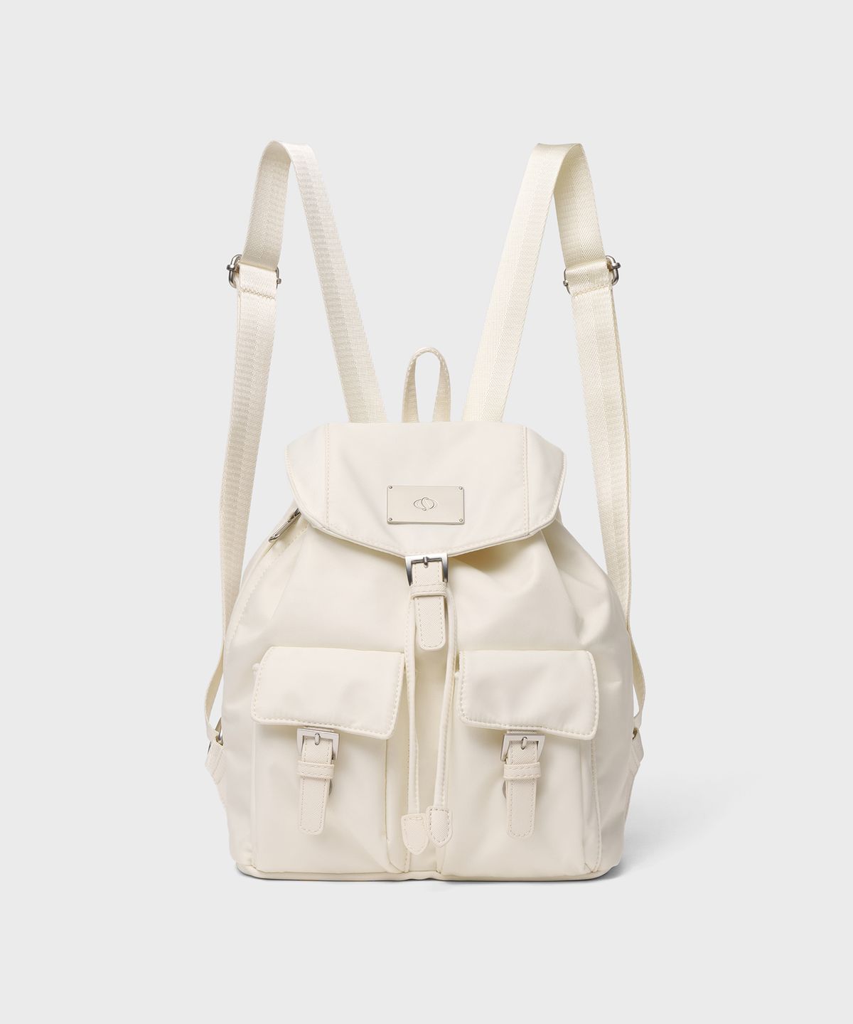 샐볼(SALBOL) SYMBOL NYLON MINI BACKPACK [IVORY]