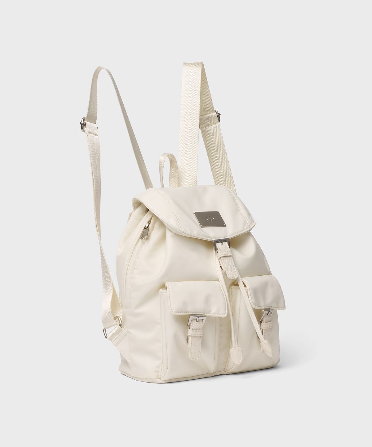 샐볼(SALBOL) SYMBOL NYLON MINI BACKPACK [IVORY]