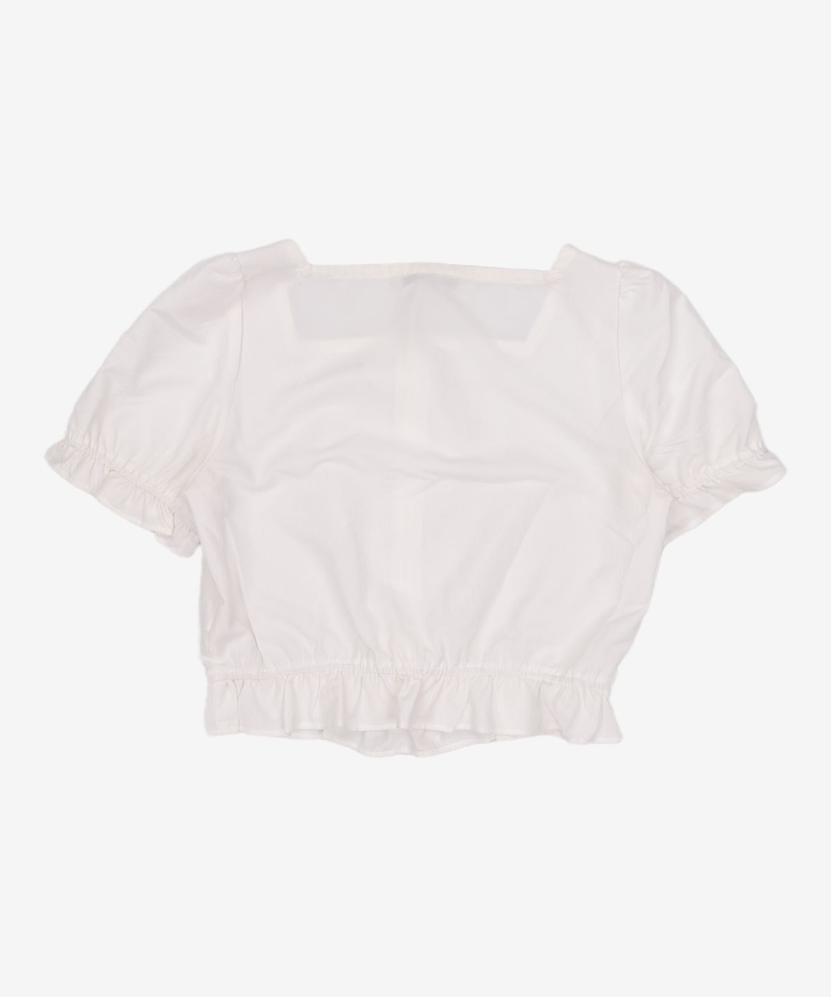 미쏘(MIXXO) 미니프릴디테일 크롭블라우스 MIWBWC523G M