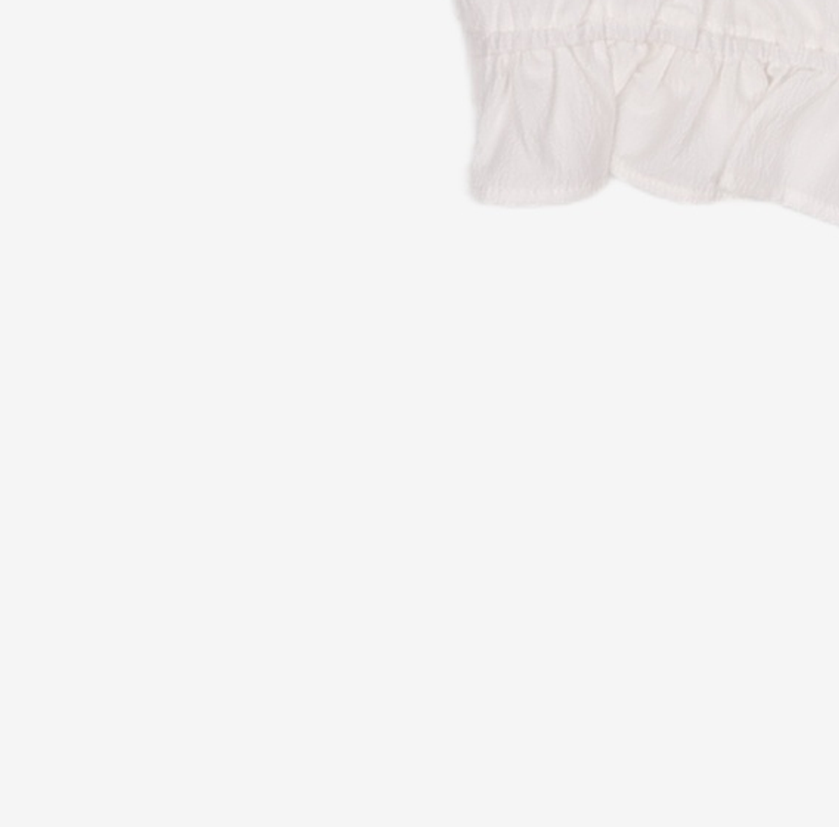 미쏘(MIXXO) 미니프릴디테일 크롭블라우스 MIWBWC523G M