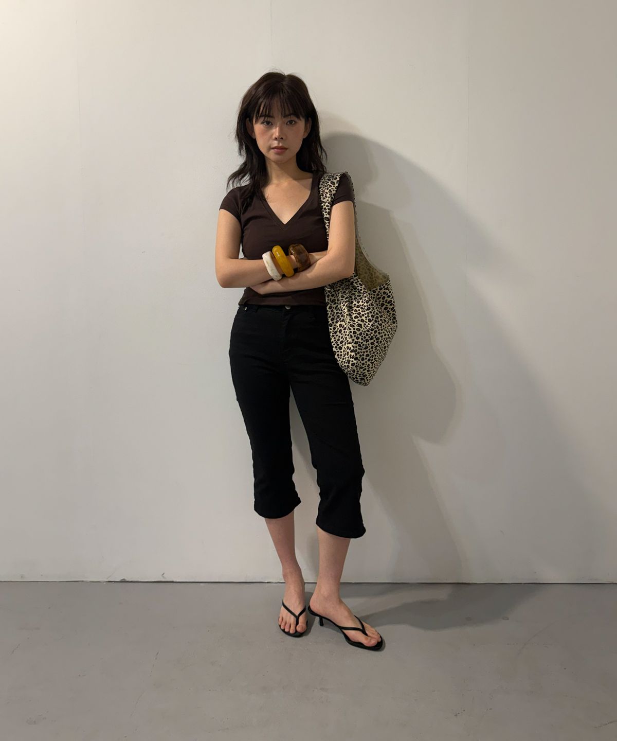 샐볼(SALBOL) FIG LEOPARD BAG [BEIGE]
