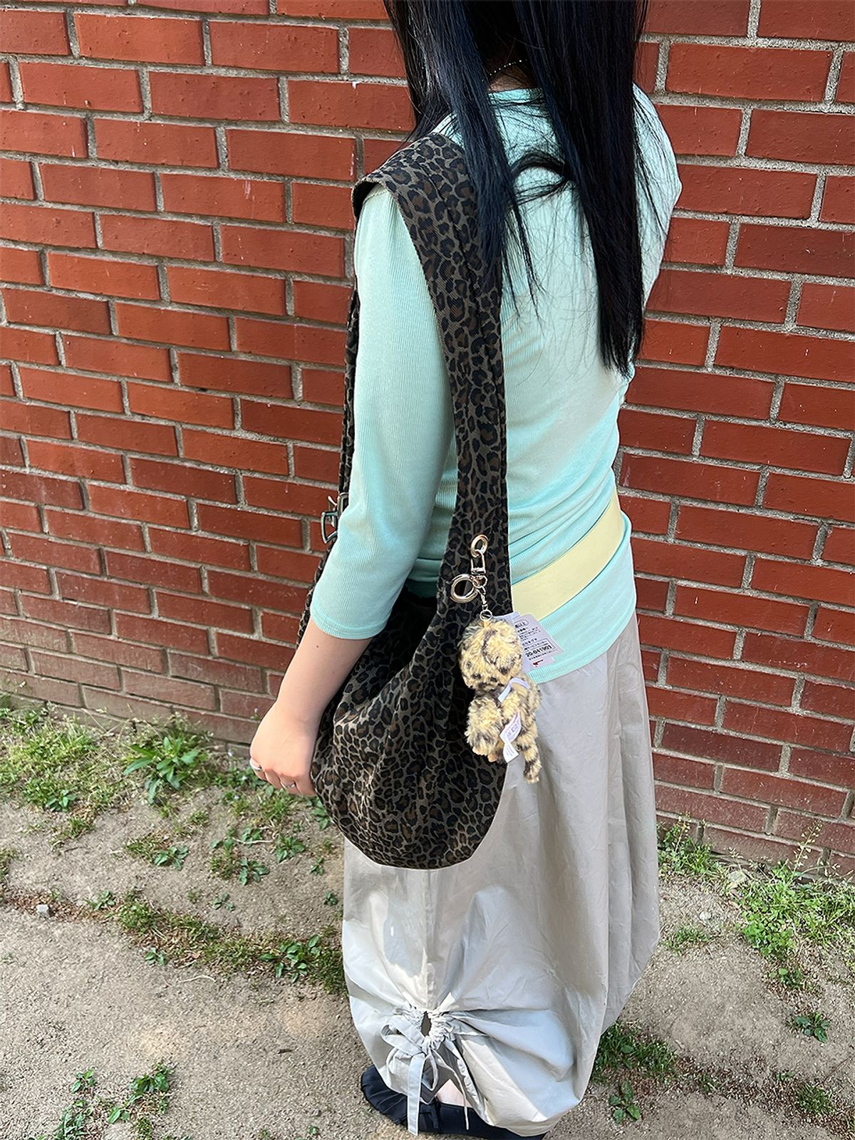 샐볼(SALBOL) FIG LEOPARD BAG [BROWN]