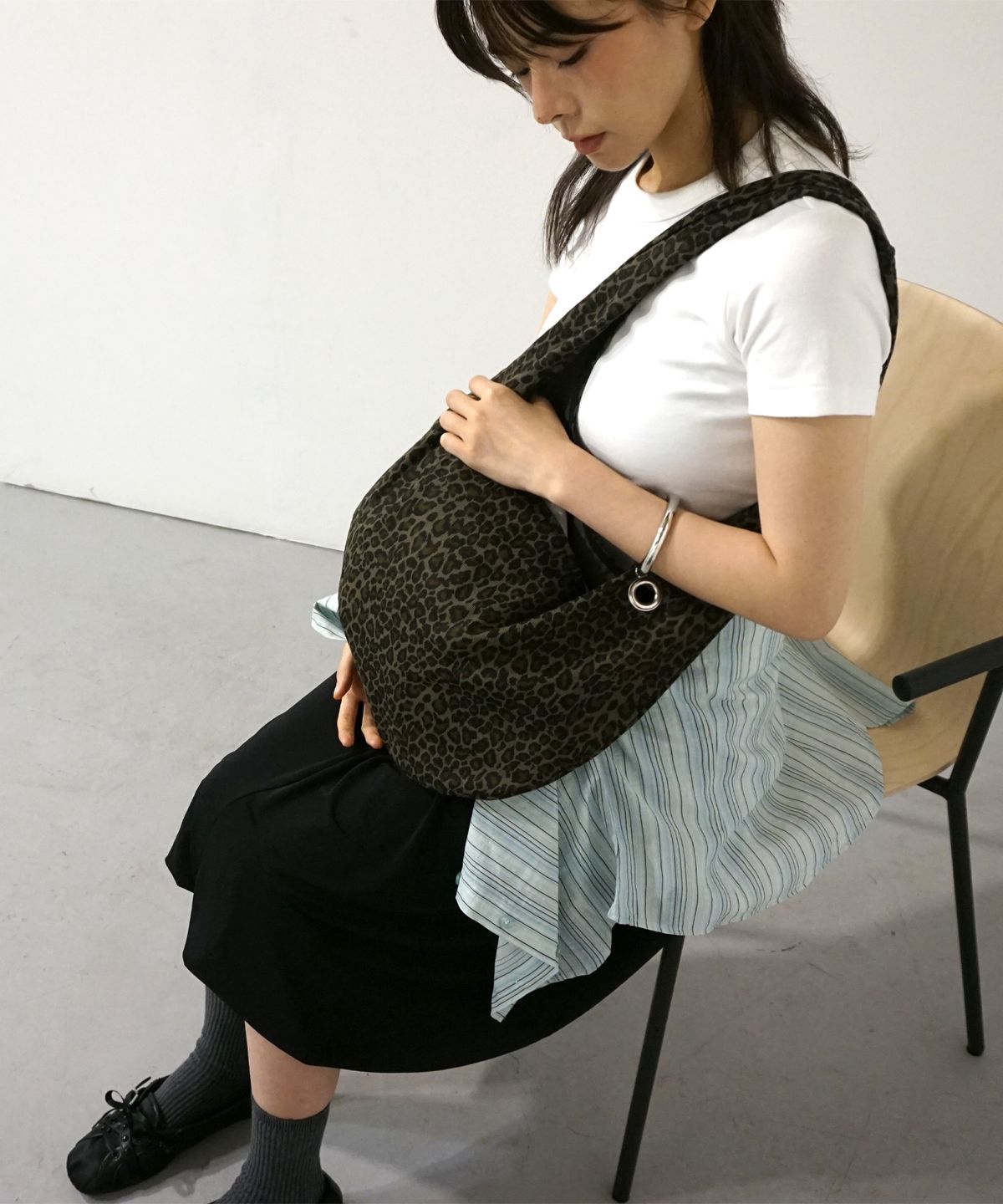 샐볼(SALBOL) FIG LEOPARD BAG [BROWN]