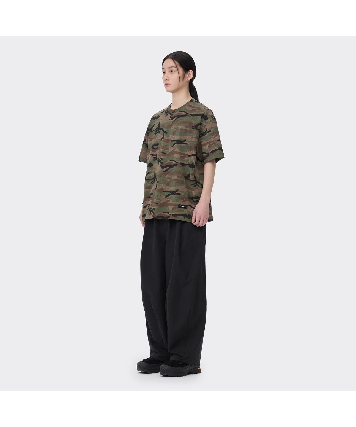 커스텀멜로우(CUSTOMELLOW) Green Camo T-shirt CWTAM26421GRX