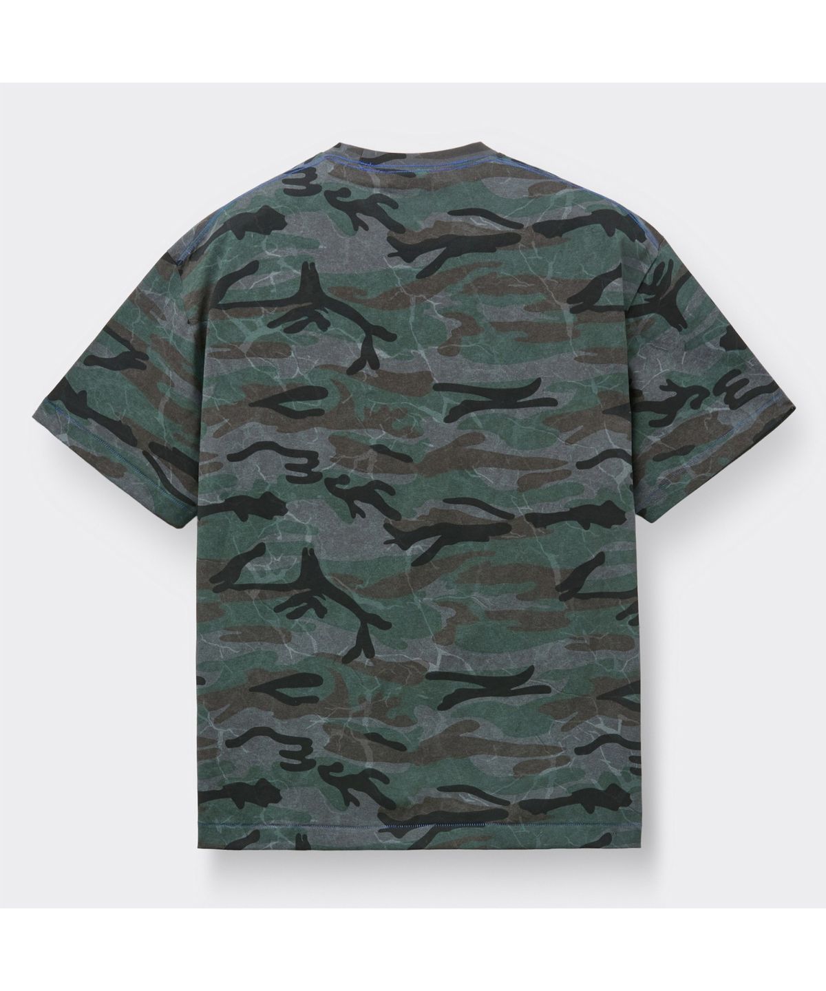 커스텀멜로우(CUSTOMELLOW) Dark Green Camo T-shirt CWTAM26421GRD