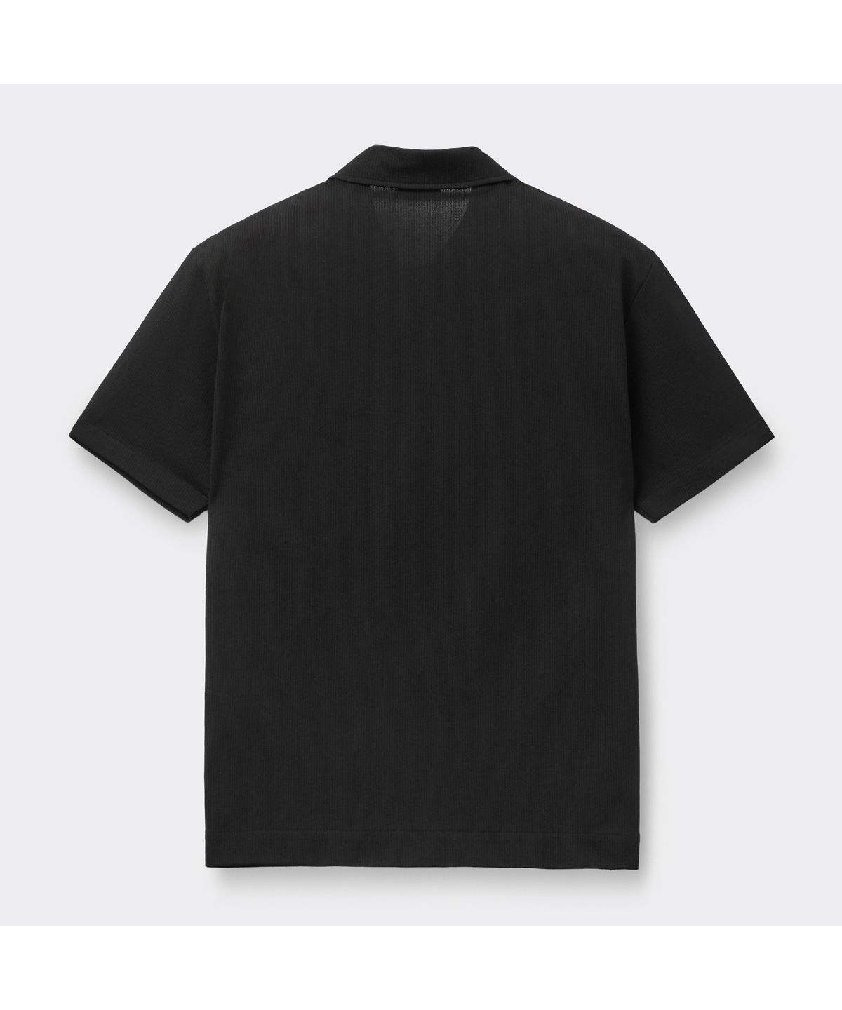 커스텀멜로우(CUSTOMELLOW) [Essentials] Black Woven Polo C9TAM26511BKX