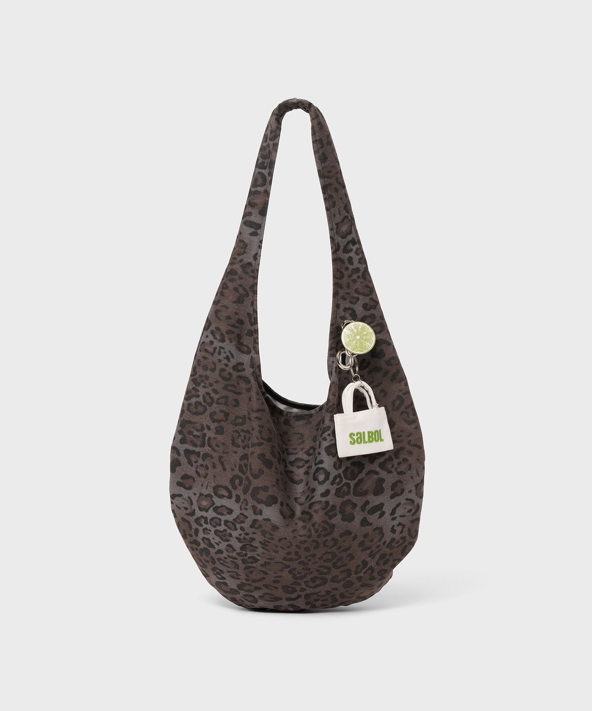 샐볼(SALBOL) FIG LEOPARD BAG [CHARCOAL BROWN]