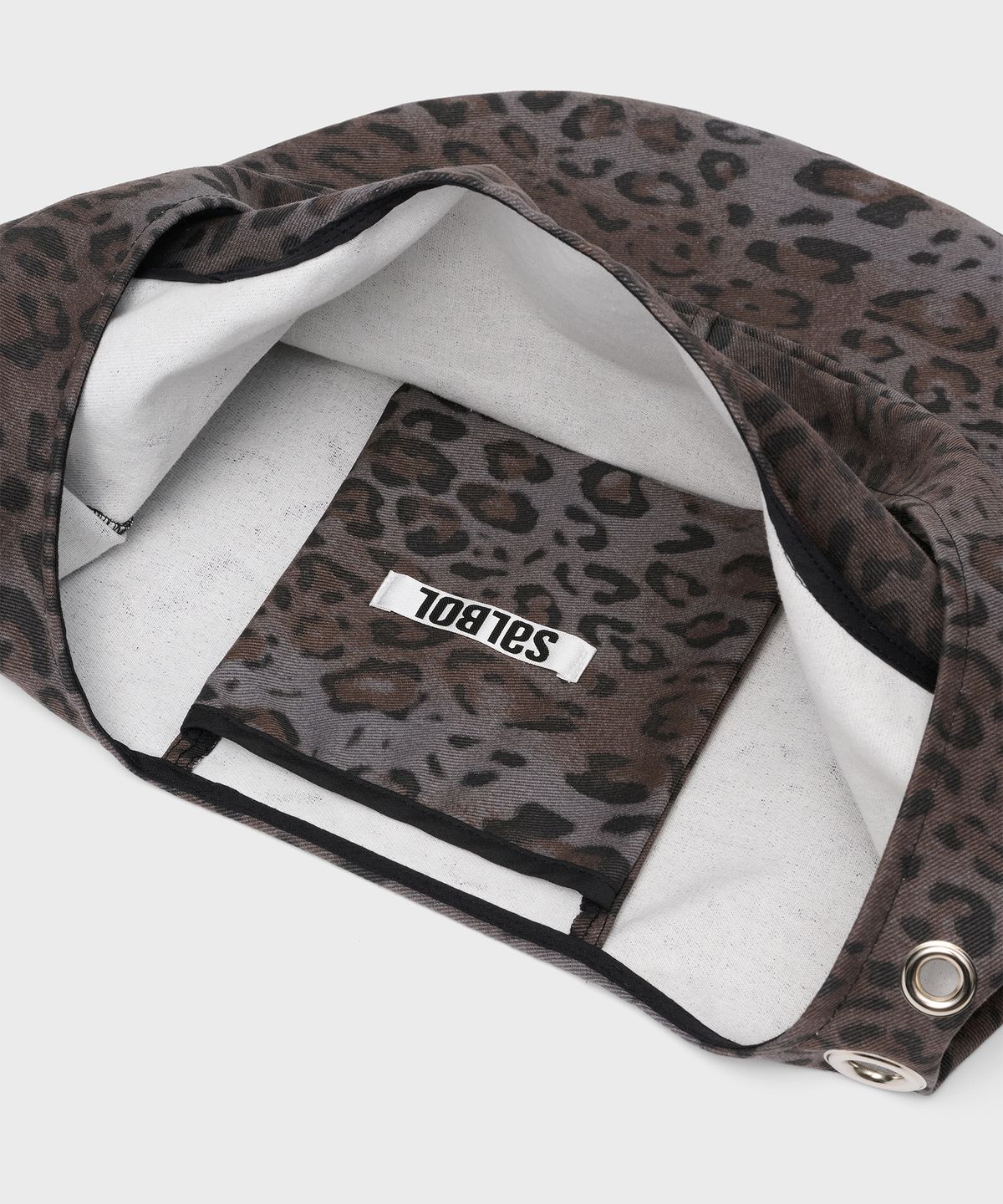 샐볼(SALBOL) FIG LEOPARD BAG [CHARCOAL BROWN]