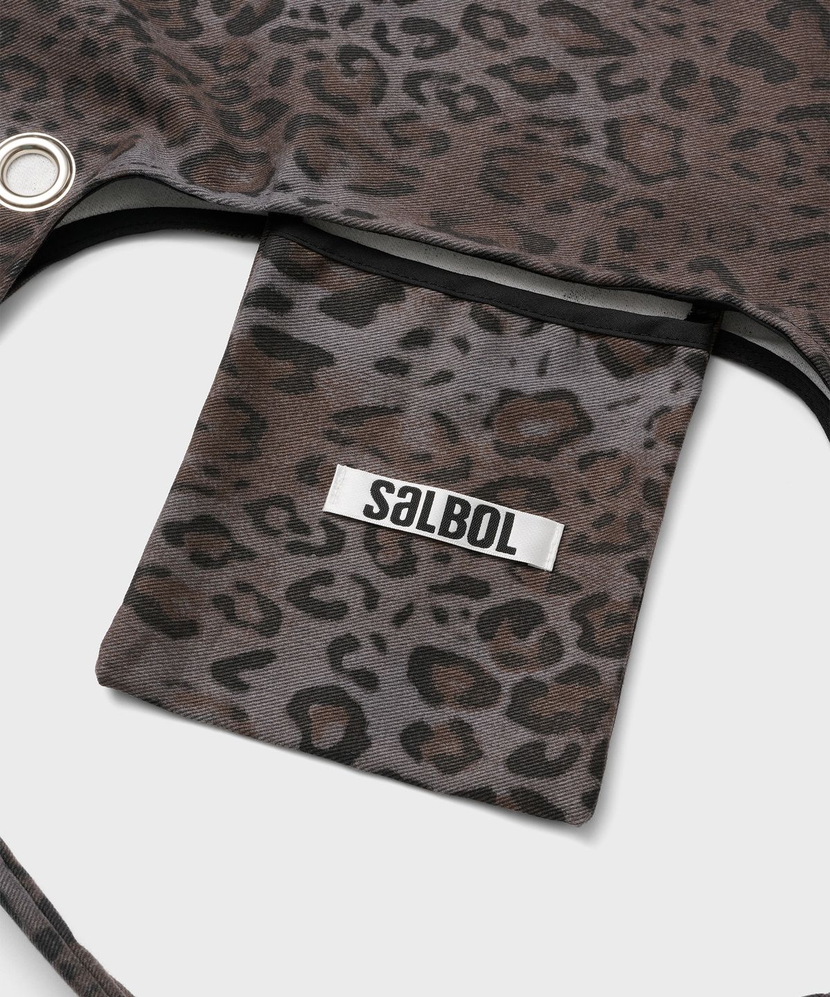 샐볼(SALBOL) FIG LEOPARD BAG [CHARCOAL BROWN]