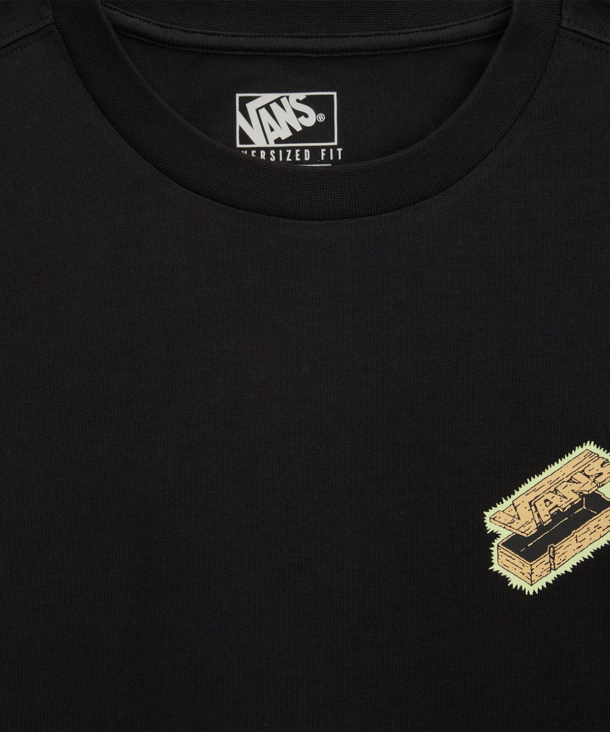 반스(VANS) SOON EASY 롱슬리브 티셔츠 - 블랙 / VN000VNFBLK1