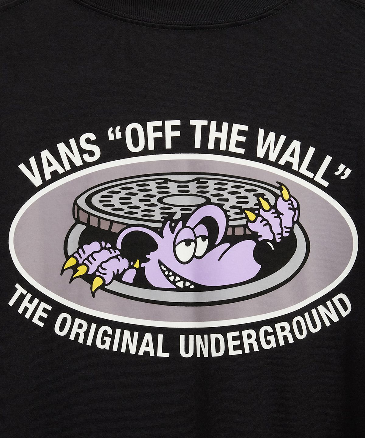반스(VANS) 다운사이드 반소매 티셔츠 - 블랙 / VN000SXSBLK1