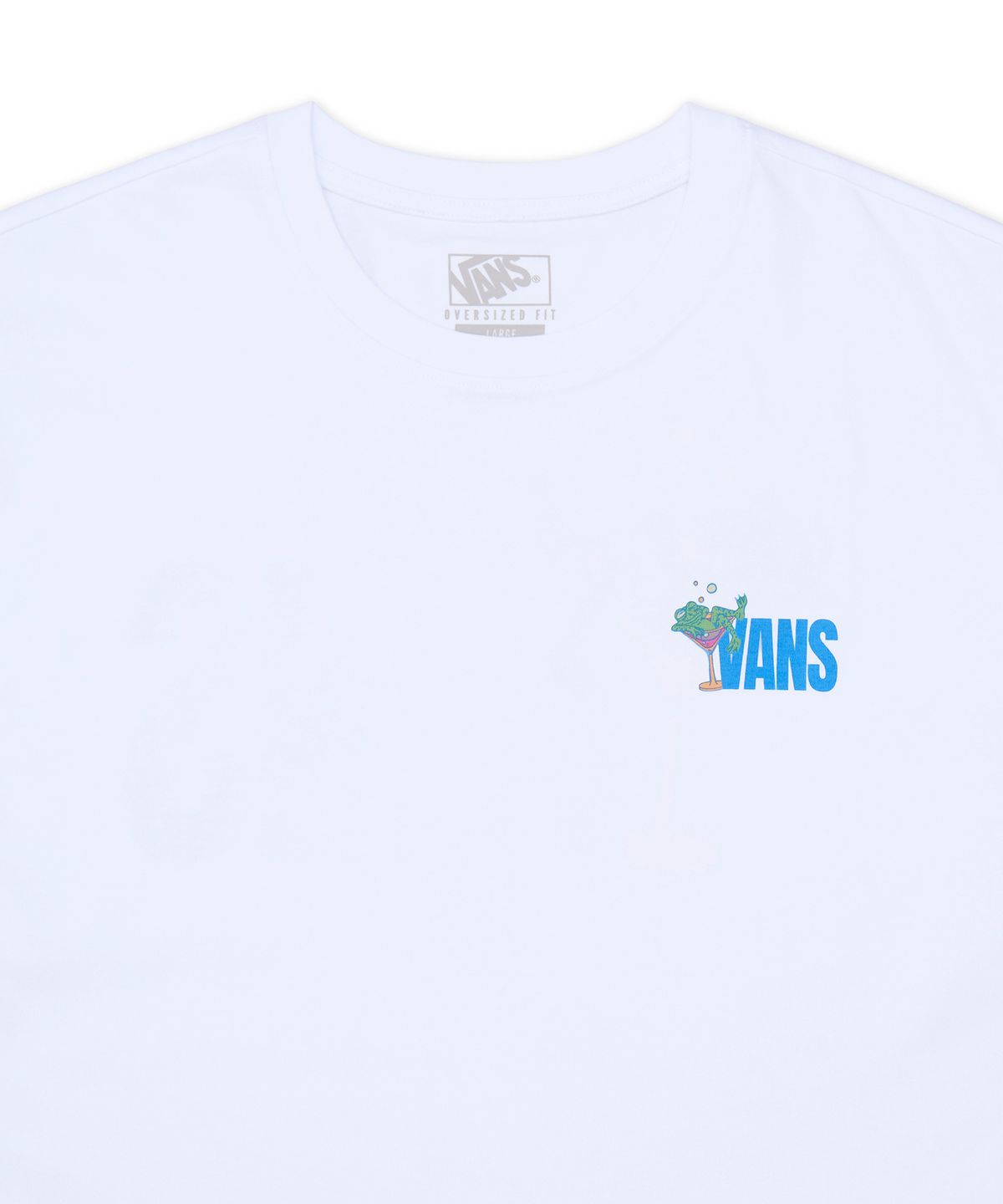 반스(VANS) 프로그 반소매 티셔츠 - 블랑 데 블랑 / VN000TMXJVY1