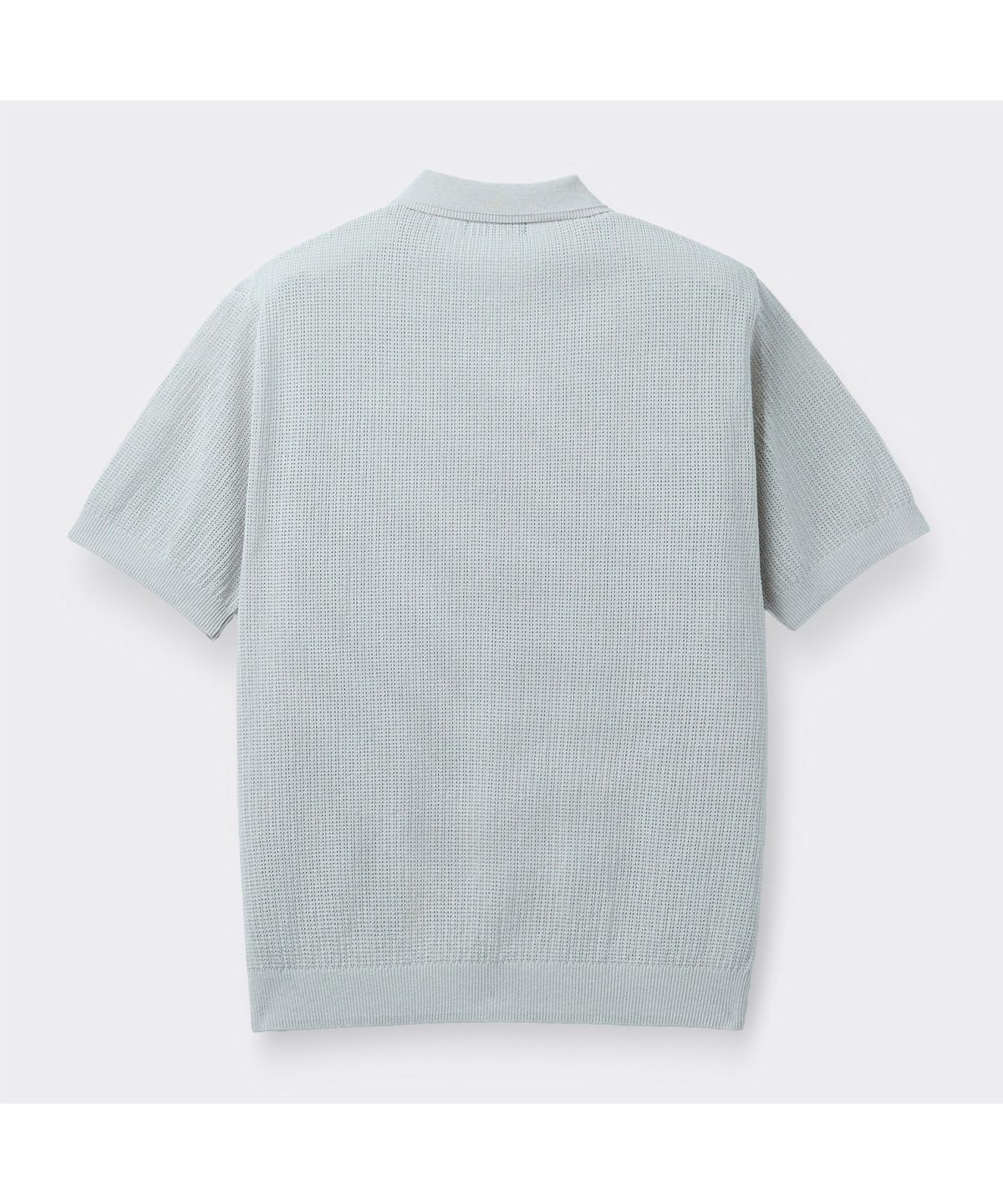 커스텀멜로우(CUSTOMELLOW) Grey Textured Classic Collar Sweater CWWAM26412GYL